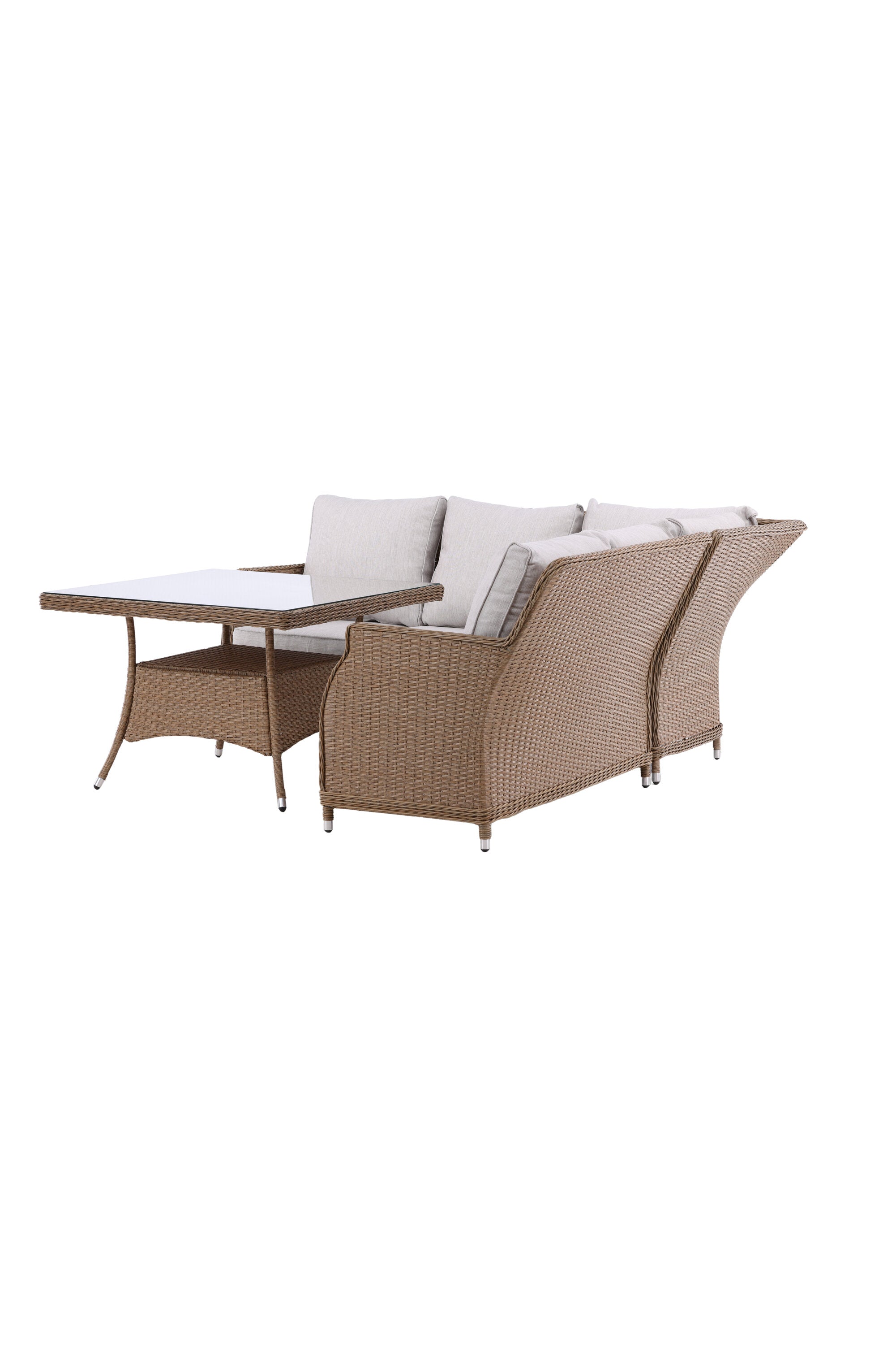 Vikelund Ecksofa Outdoorset 100cm in Natur präsentiert im Onlineshop von KAQTU Design AG. Loungeset ist von Venture Home