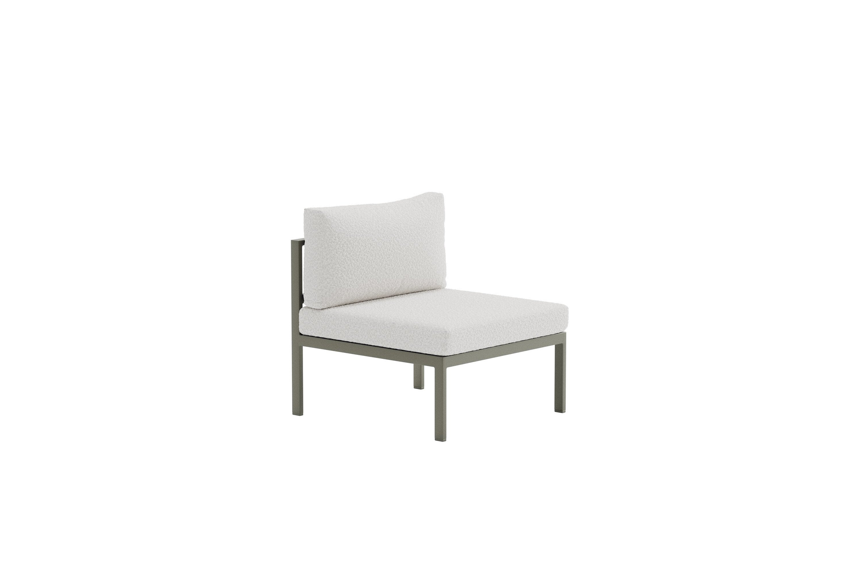 Stilvolles Mittelmodul des Copacabana Sofas in einem warmen Braunton, perfekt für moderne Lounge-Umgebungen von Venture Home.