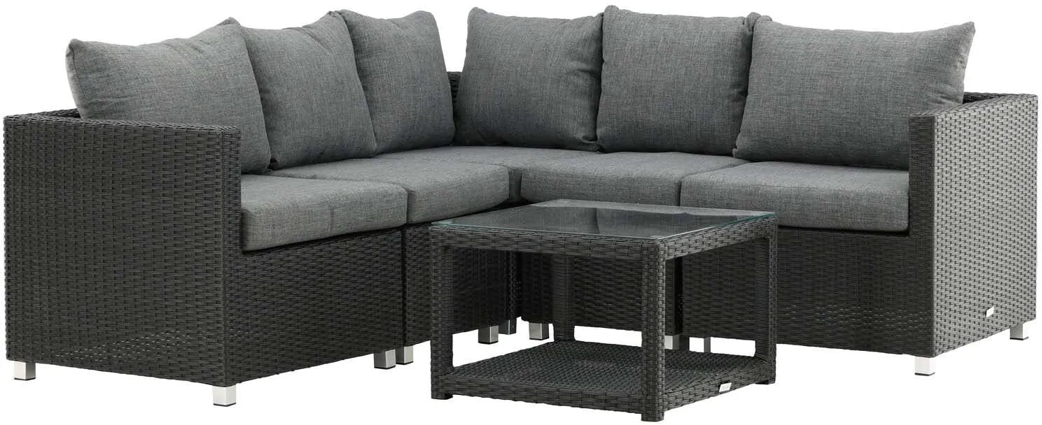 Vamos Ecksofa: Robustes Outdoor-Set für stilvolle Gartenmomente.