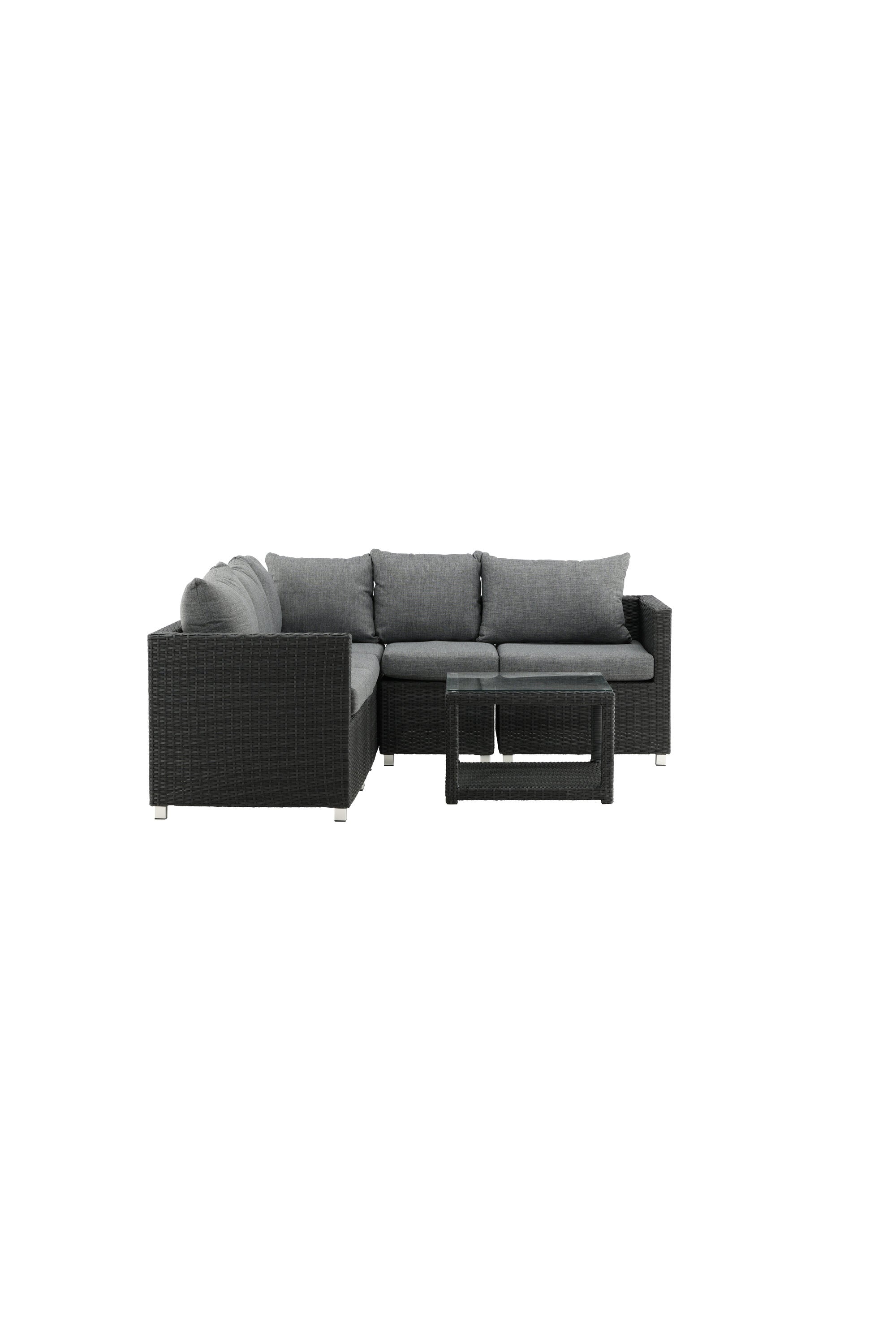Vamos Ecksofa Outdoorset 65cm in Schwarz präsentiert im Onlineshop von KAQTU Design AG. Loungeset ist von Venture Home