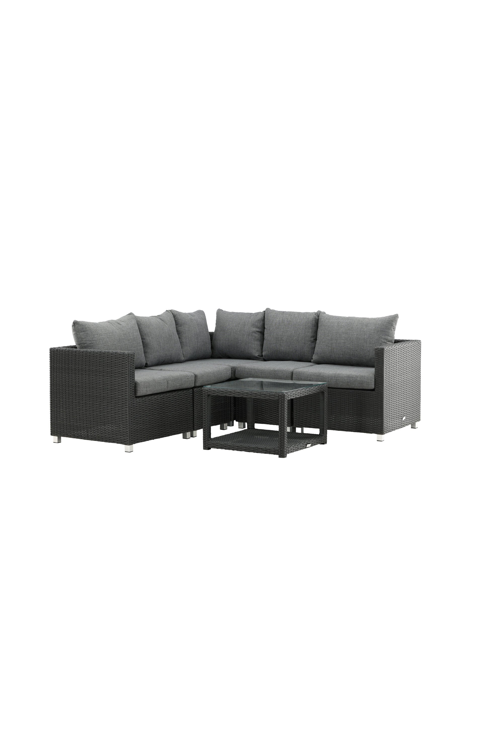 Vamos Ecksofa Outdoorset 65cm in Schwarz präsentiert im Onlineshop von KAQTU Design AG. Loungeset ist von Venture Home