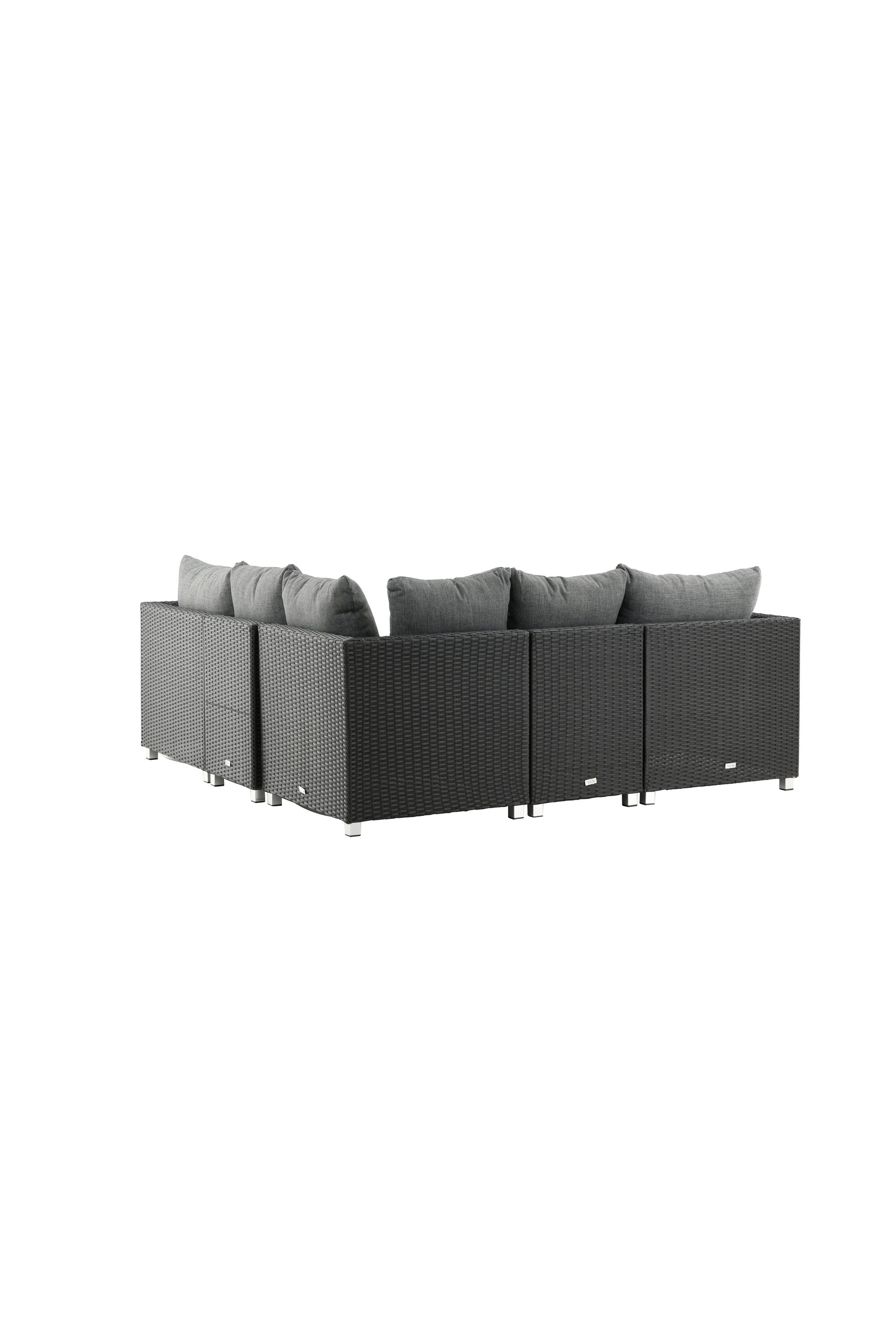 Vamos Ecksofa Outdoorset 65cm in Schwarz präsentiert im Onlineshop von KAQTU Design AG. Loungeset ist von Venture Home