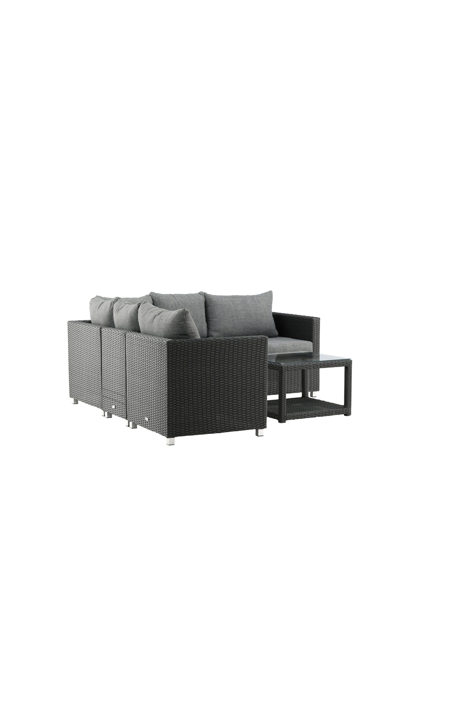 Vamos Ecksofa Outdoorset 65cm in Schwarz präsentiert im Onlineshop von KAQTU Design AG. Loungeset ist von Venture Home
