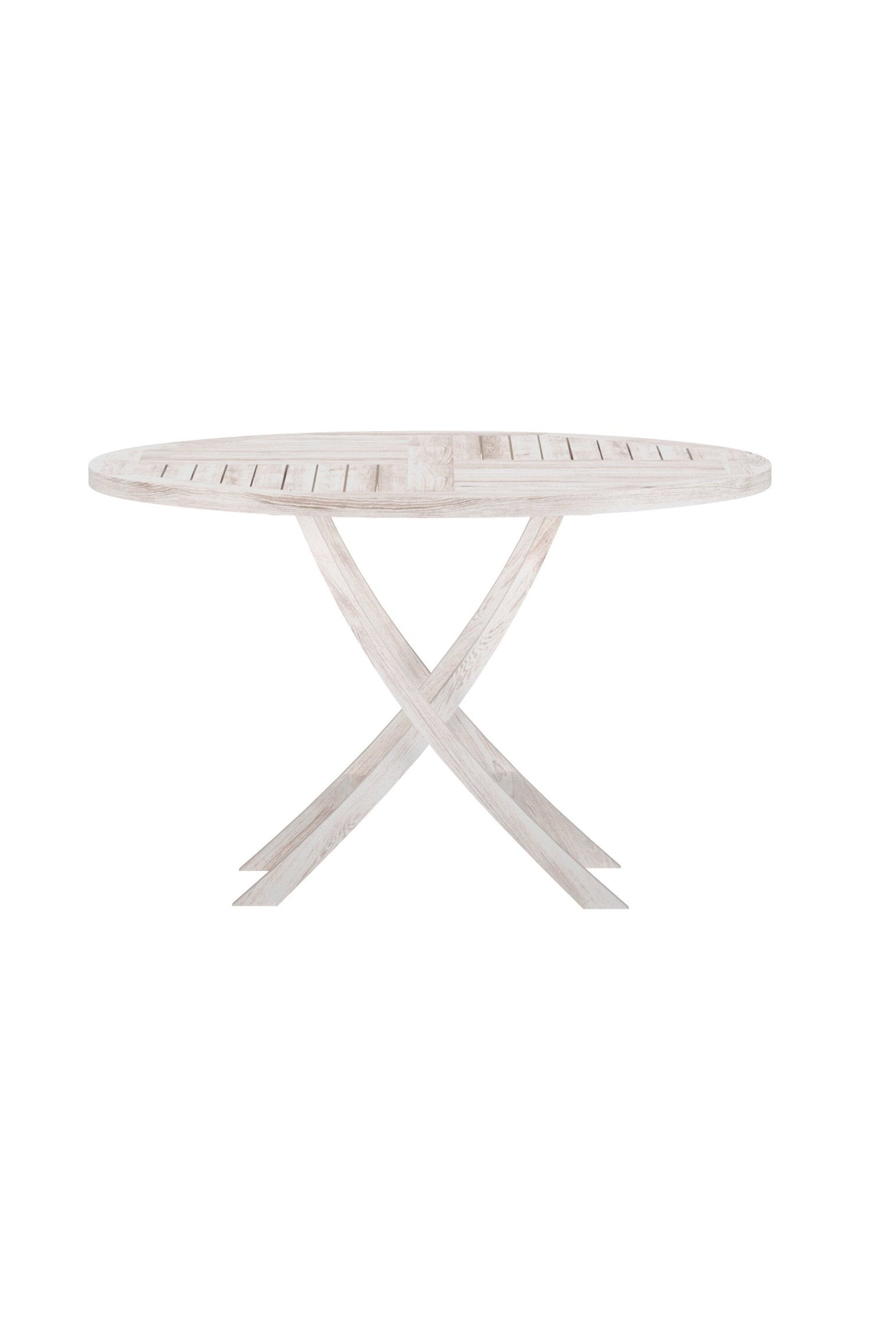 Kenya Runder Esstisch in Tünche präsentiert im Onlineshop von KAQTU Design AG. Gartentisch ist von Venture Home