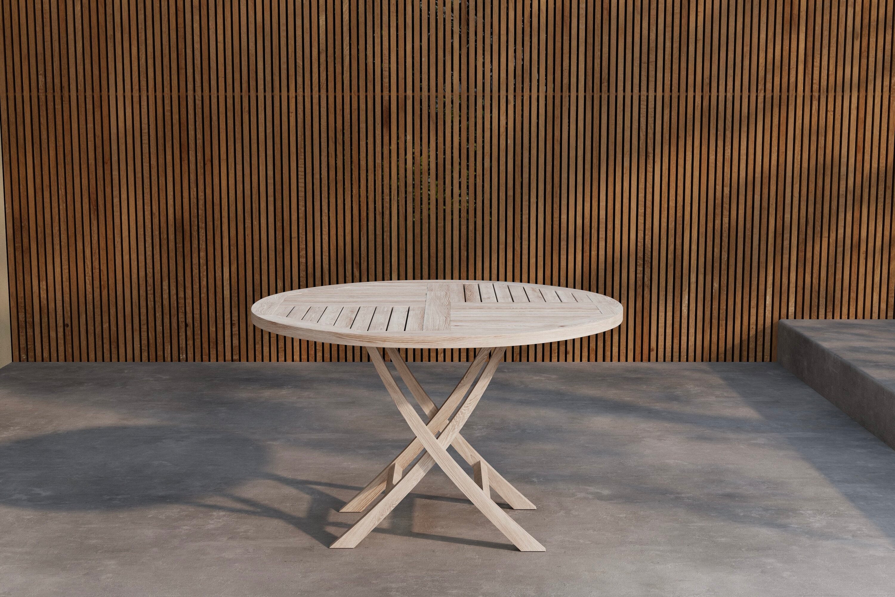 Runder Kenya Gartentisch in elegantem Design, ideal für den Garten oder die Terrasse, von Venture Home, stilvoll und funktional.