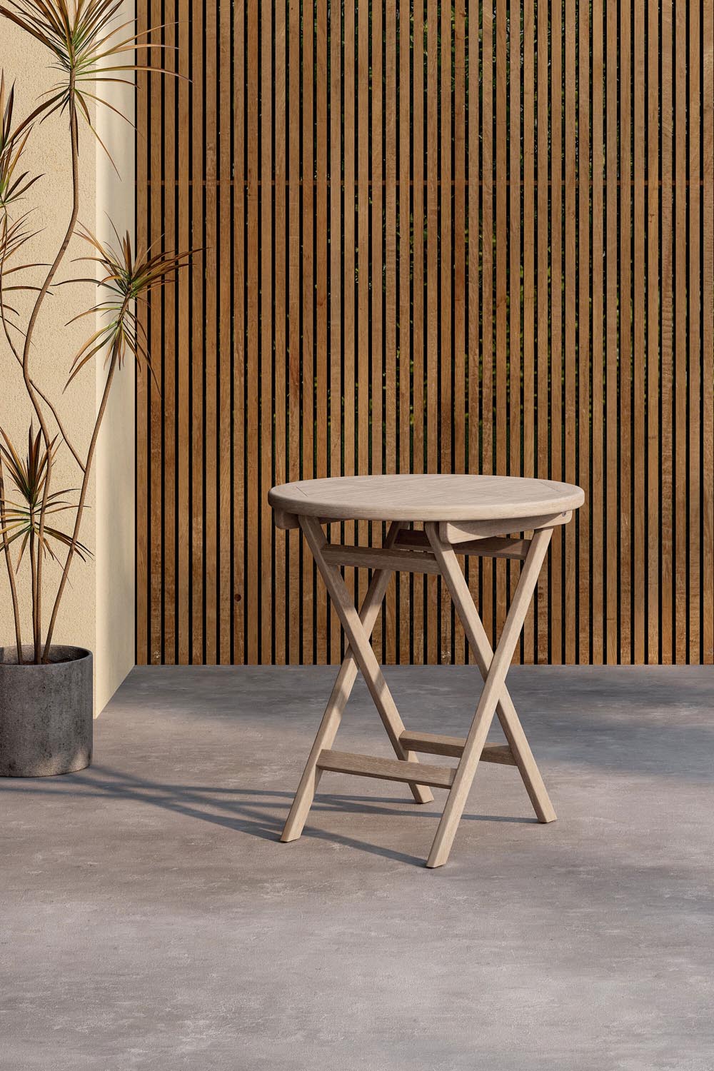 Kenia Café Tisch in Whitewash präsentiert im Onlineshop von KAQTU Design AG. Beistelltisch Outdoor ist von Venture Home