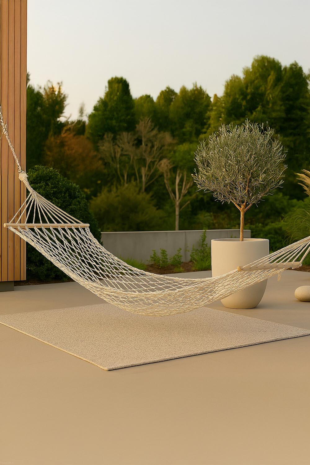 Ubud Hängematte in Weiss präsentiert im Onlineshop von KAQTU Design AG. Hängematte ist von Venture Home