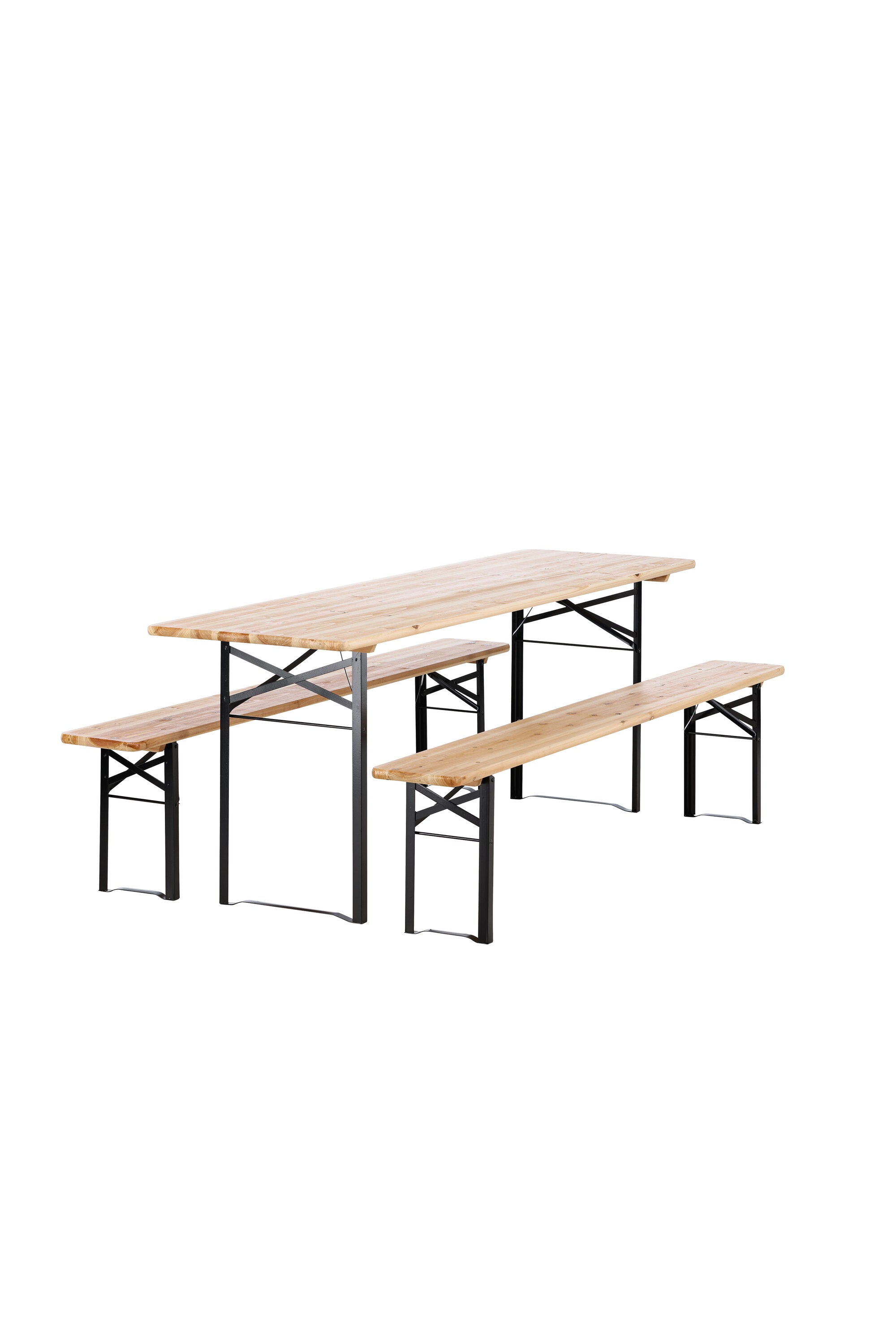 Guniess Outdoor-Tischset 200cm/2St. in Natur präsentiert im Onlineshop von KAQTU Design AG. Gartentischset ist von Venture Home
