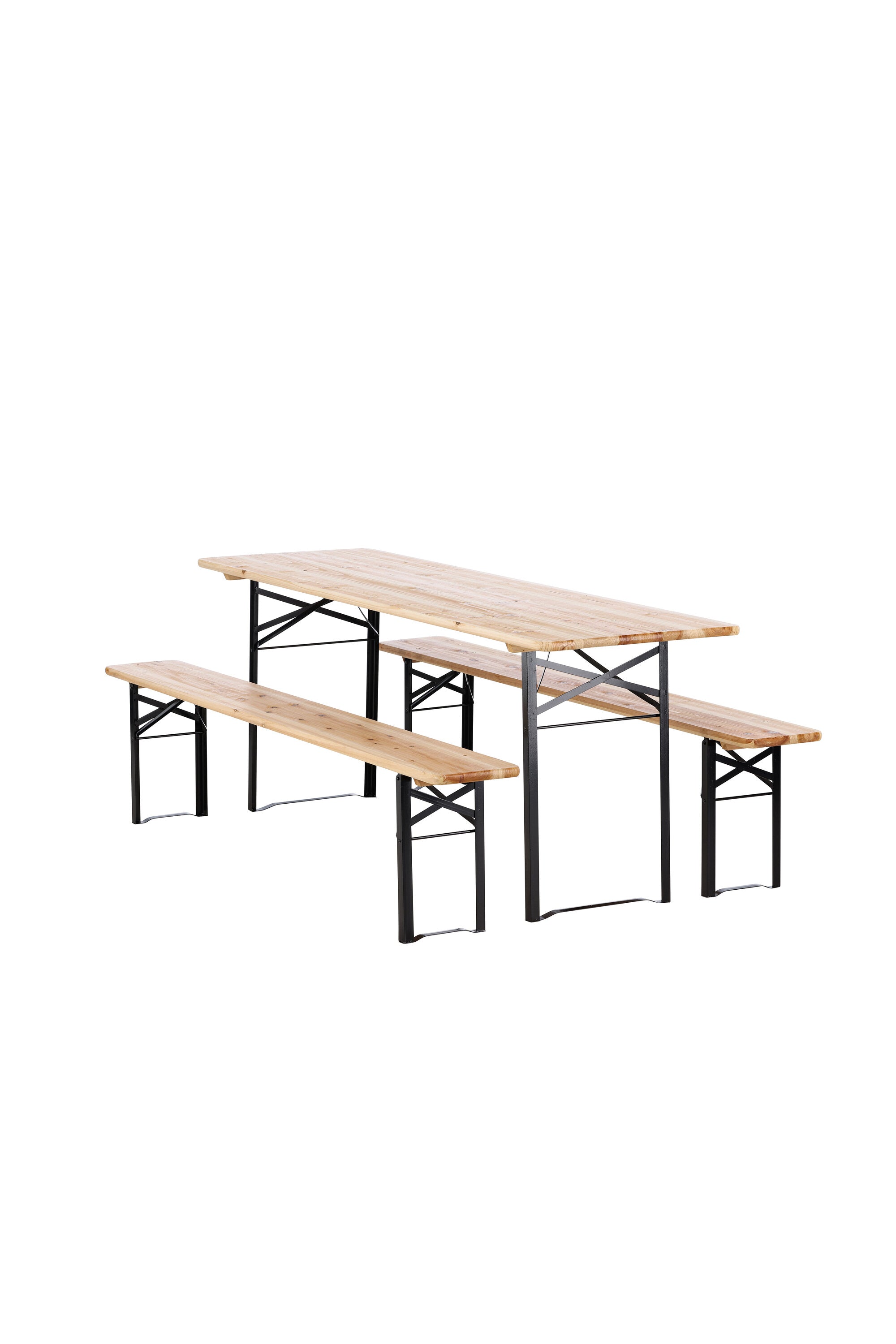 Guniess Outdoor-Tischset 200cm/2St. in Natur präsentiert im Onlineshop von KAQTU Design AG. Gartentischset ist von Venture Home