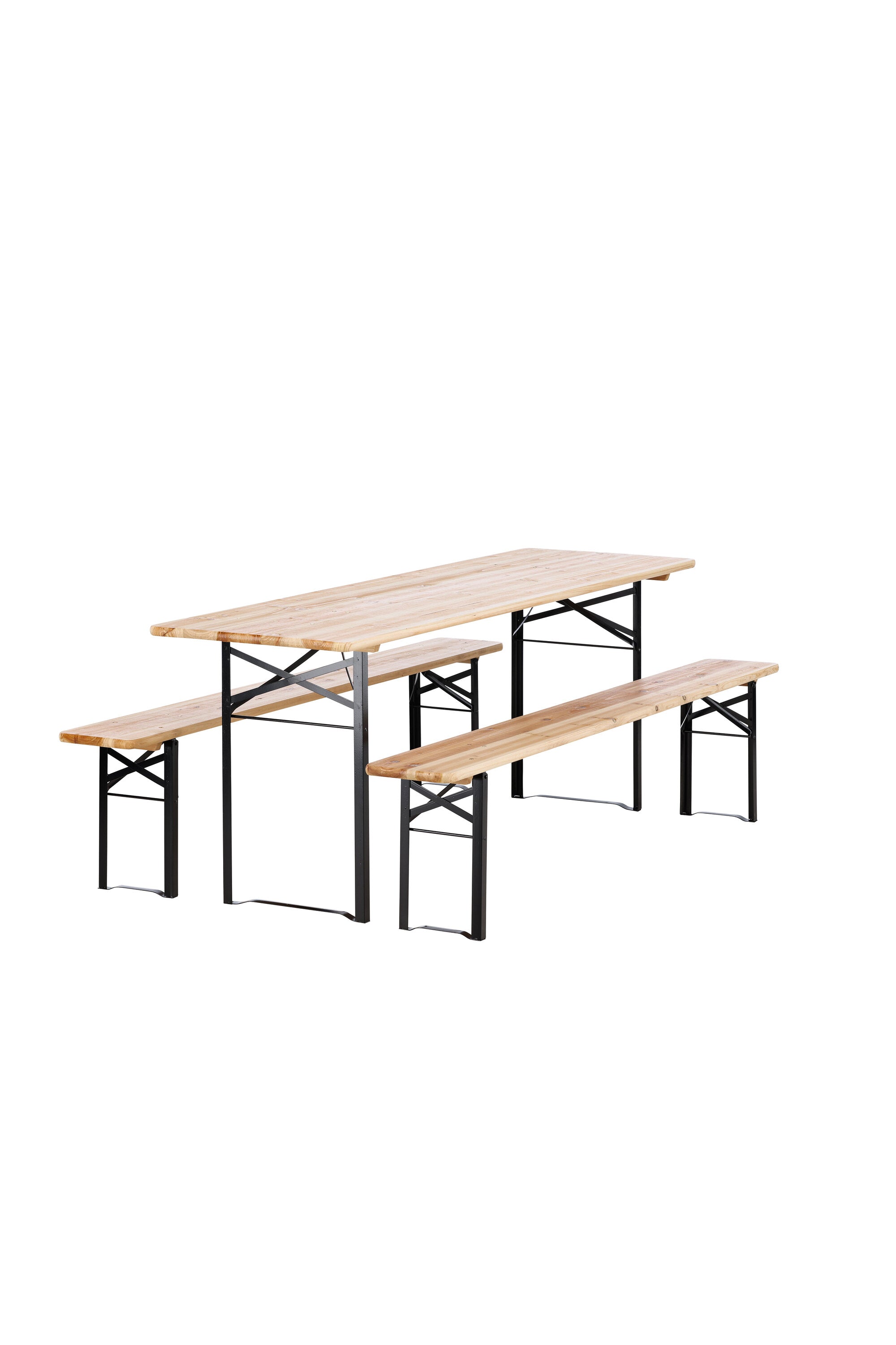 Guniess Outdoor-Tischset 200cm/2St. in Natur präsentiert im Onlineshop von KAQTU Design AG. Gartentischset ist von Venture Home