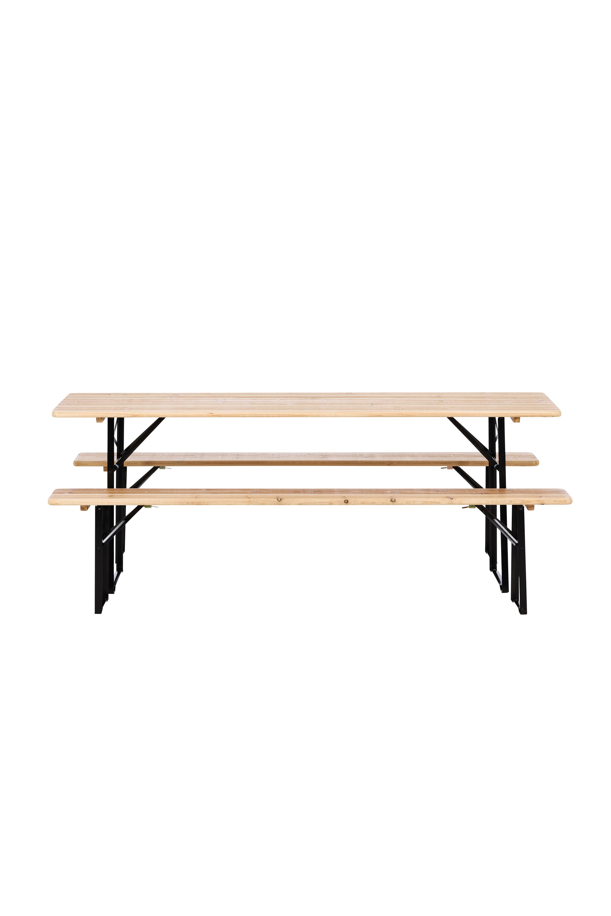 Guniess Outdoor-Tischset 200cm/2St. in Natur präsentiert im Onlineshop von KAQTU Design AG. Gartentischset ist von Venture Home