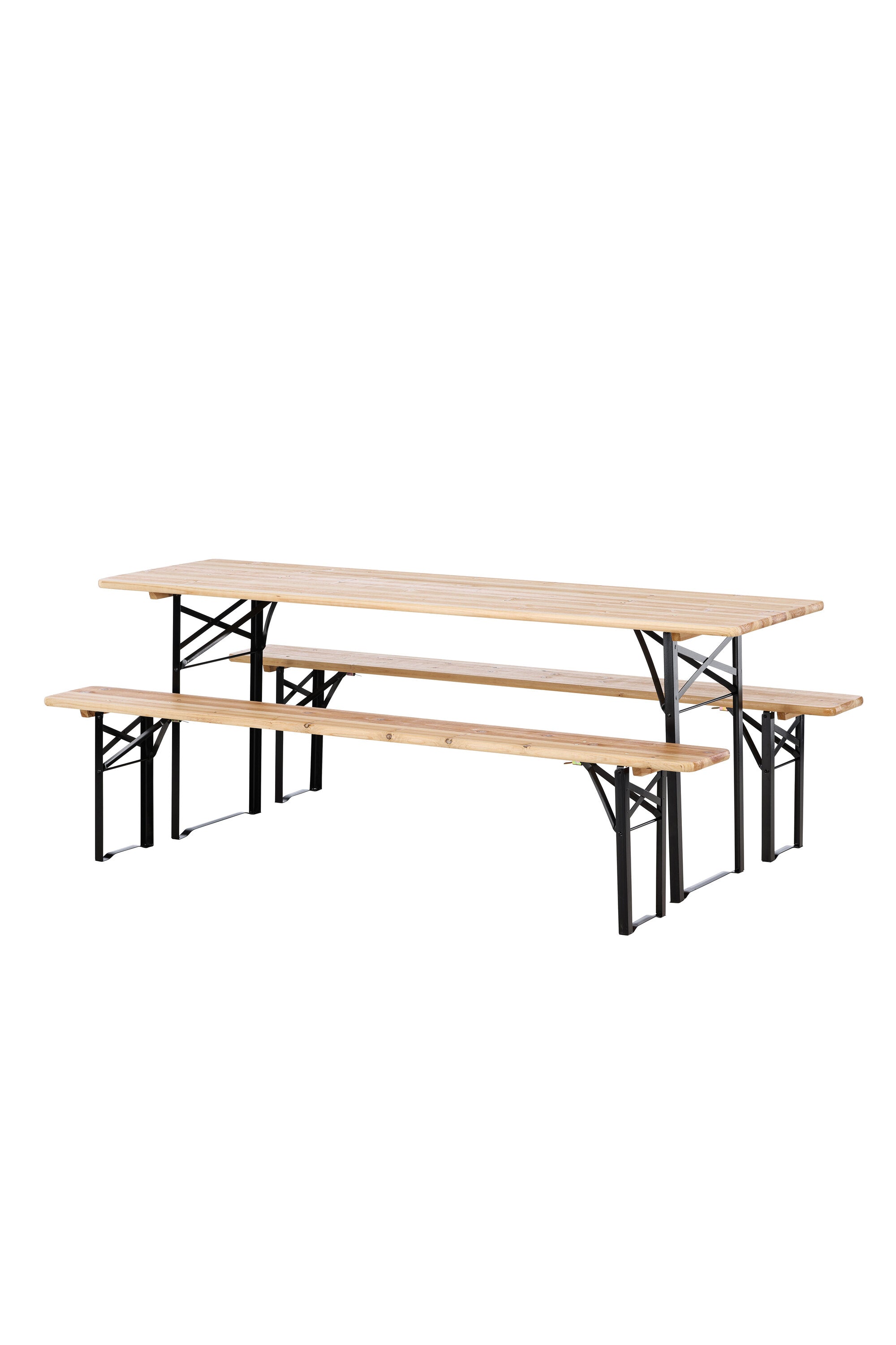 Guniess Outdoor-Tischset 200cm/2St. in Natur präsentiert im Onlineshop von KAQTU Design AG. Gartentischset ist von Venture Home