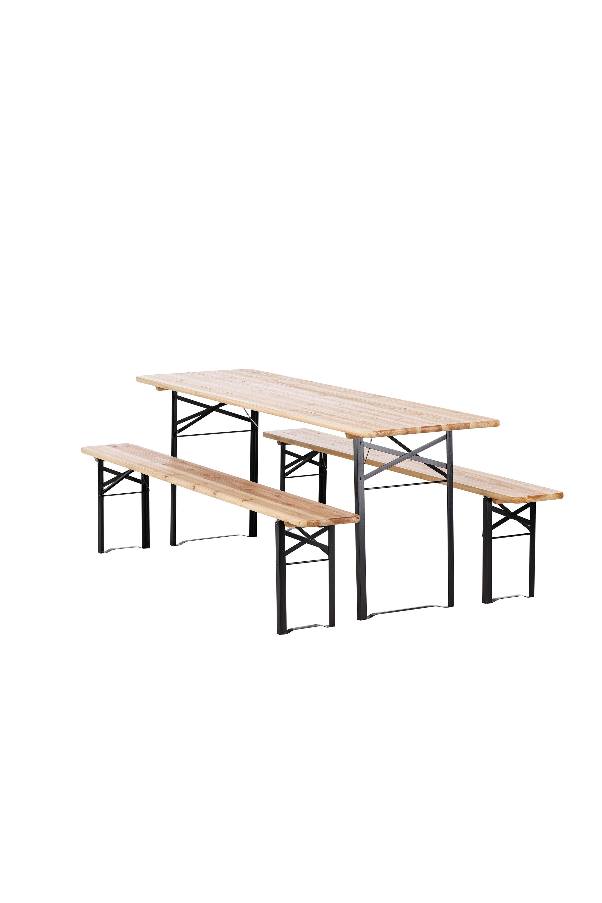 Guniess Outdoor-Tischset 200cm/2St. in Natur präsentiert im Onlineshop von KAQTU Design AG. Gartentischset ist von Venture Home