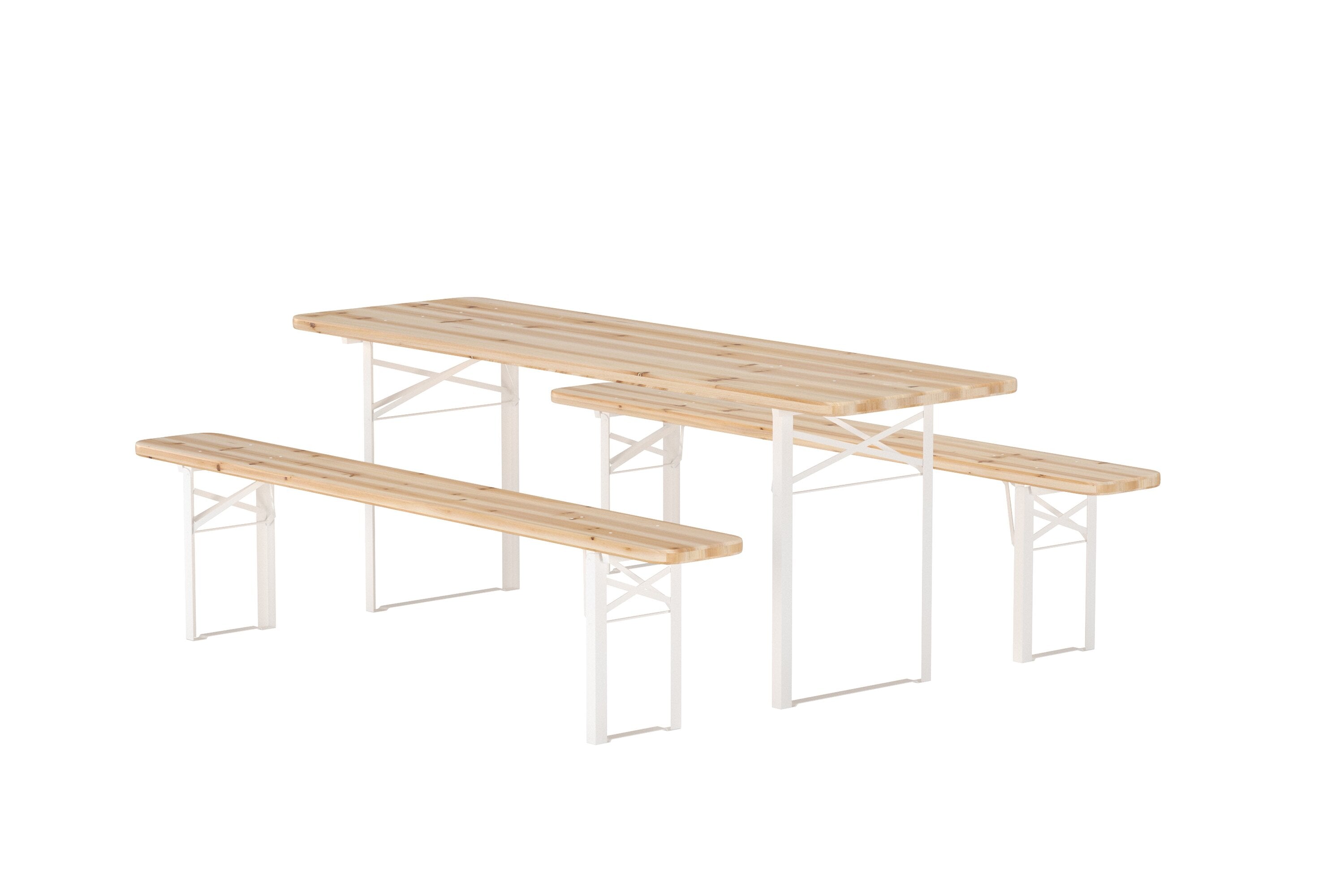 Guiness Gartentischset in Natur präsentiert im Onlineshop von KAQTU Design AG. Gartentischset ist von Venture Home