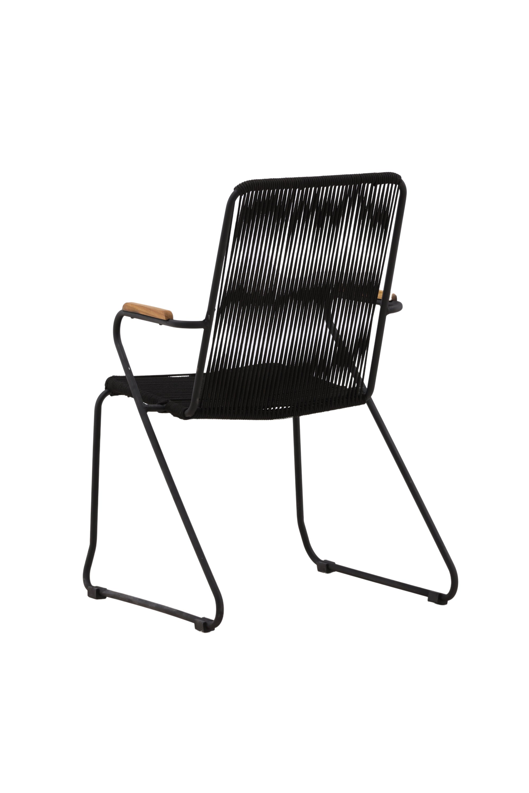Bois Gartenstuhl in Schwarzgrau präsentiert im Onlineshop von KAQTU Design AG. Gartenstuhl mit Armlehnen ist von Venture Home