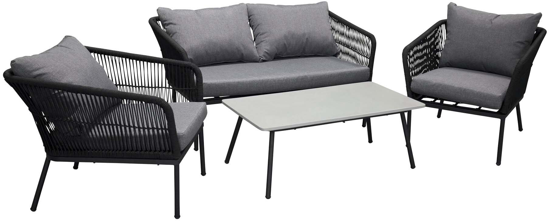 Erleben Sie die elegante Sofagarnitur von Venture Home – ideal für stilvolle Entspannung im Innen- und Außenbereich.