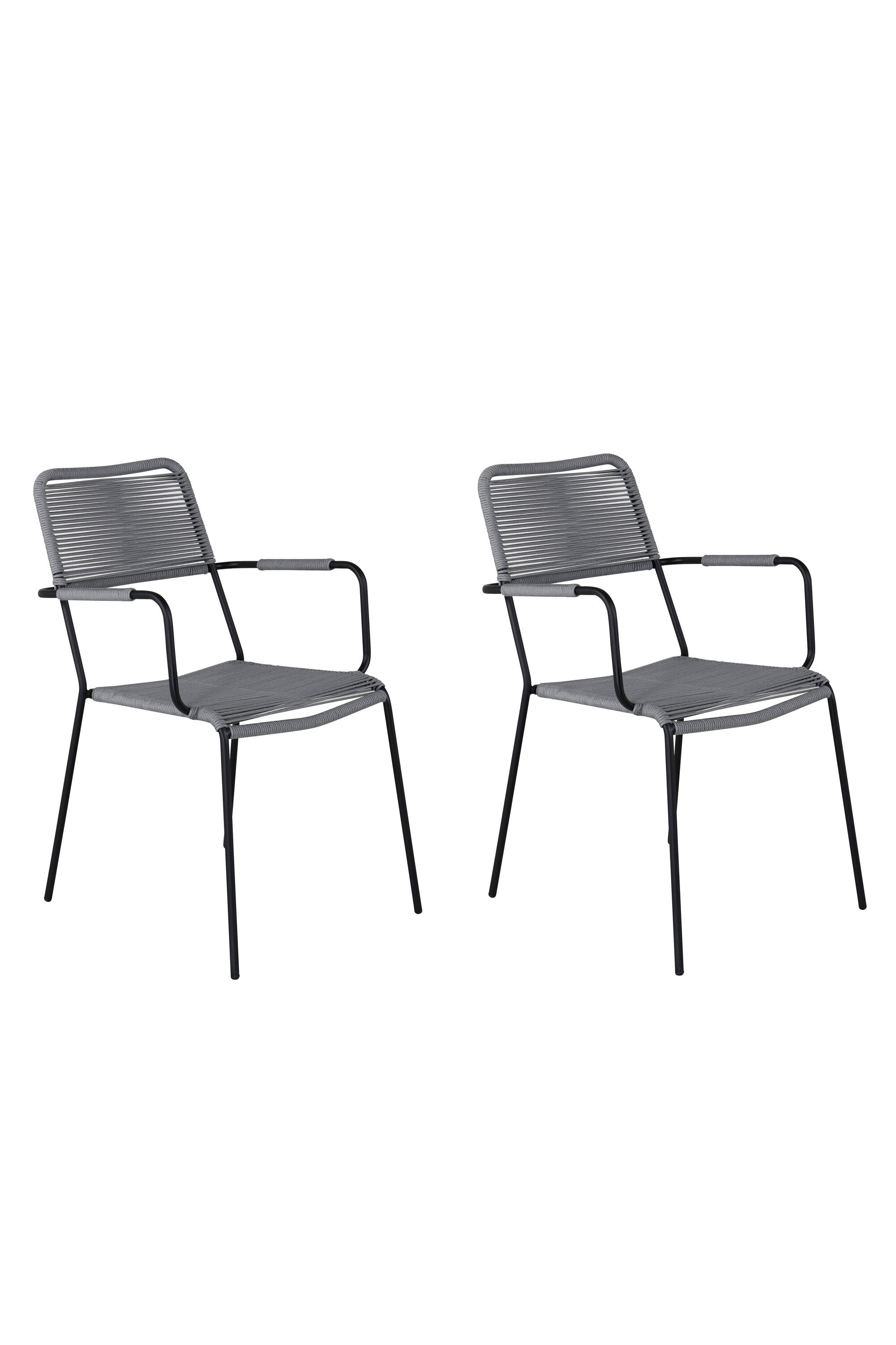 Lindos Gartenstuhl in Grau präsentiert im Onlineshop von KAQTU Design AG. Gartenstuhl ist von Venture Home
