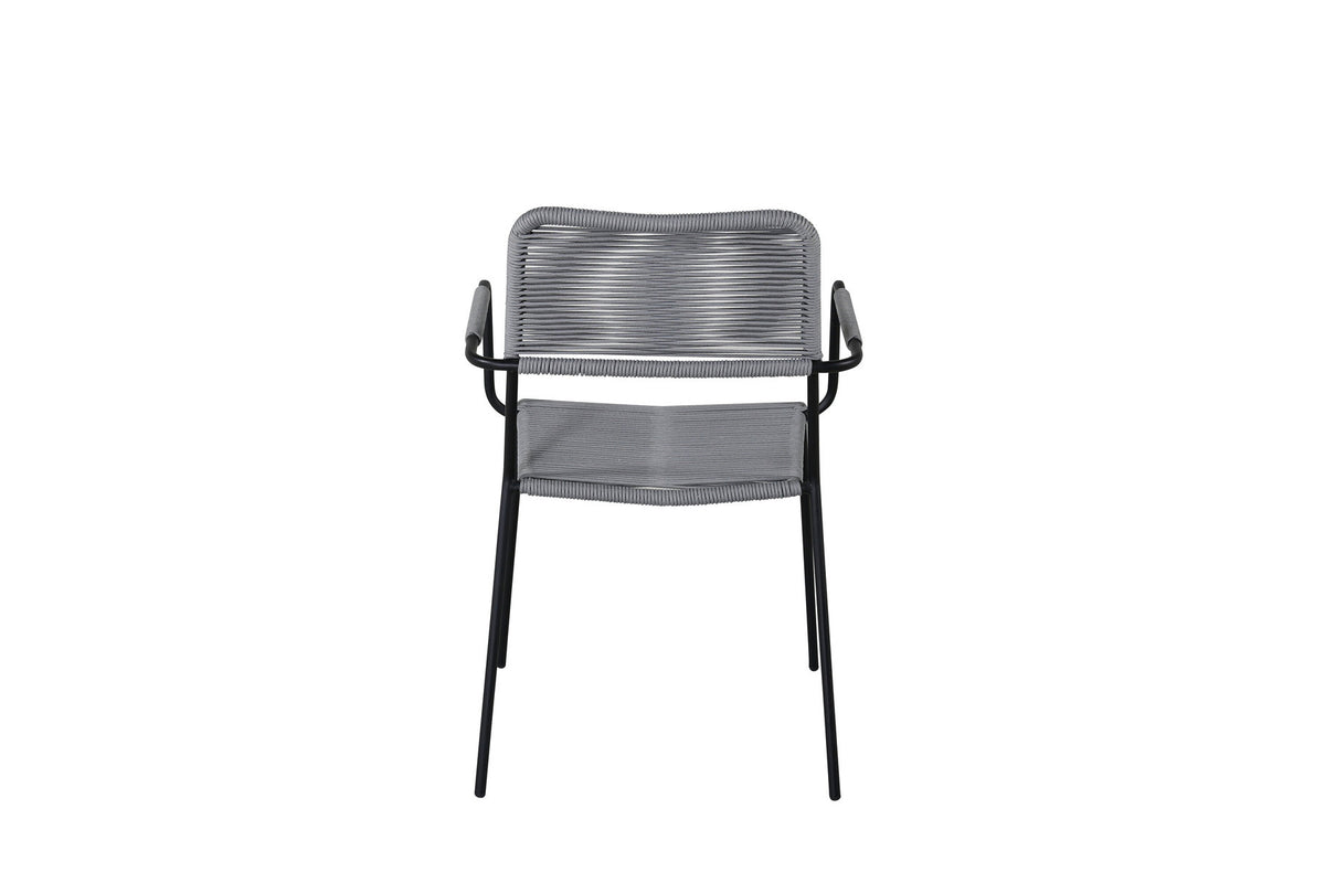 Lindos Gartenstuhl in Grau präsentiert im Onlineshop von KAQTU Design AG. Gartenstuhl ist von Venture Home