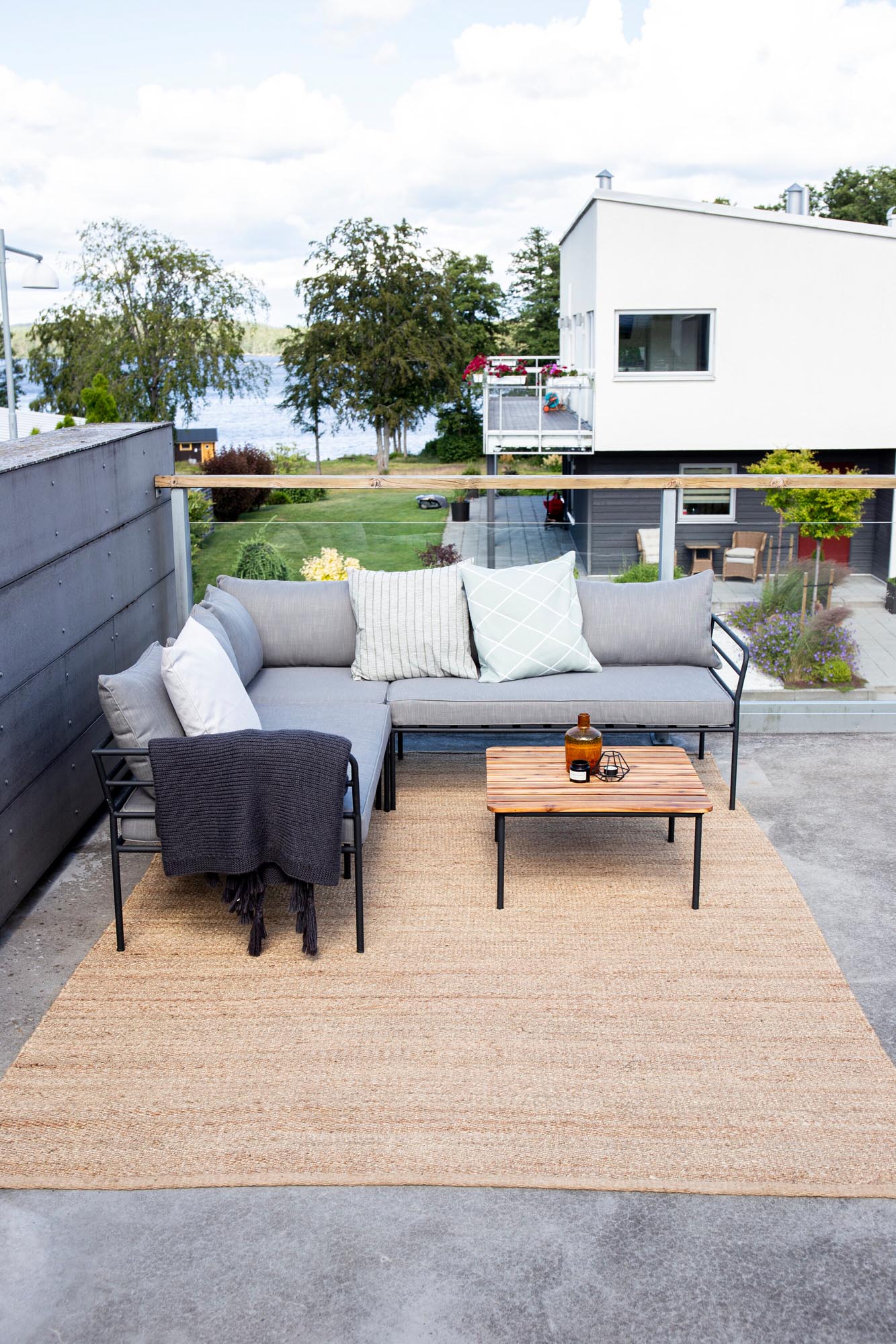 Penh Ecksofa Outdoorset 65cm in Grau präsentiert im Onlineshop von KAQTU Design AG. Loungeset ist von Venture Home