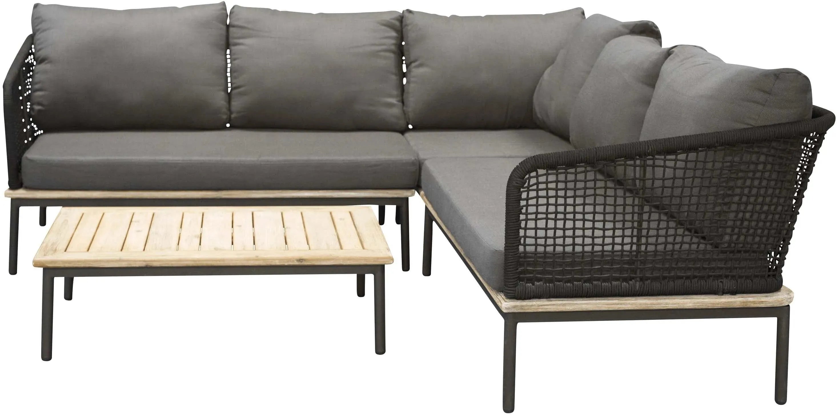 Komfortables Andorra Ecksofa 90cm für stilvolle Outdoor-Oasen.