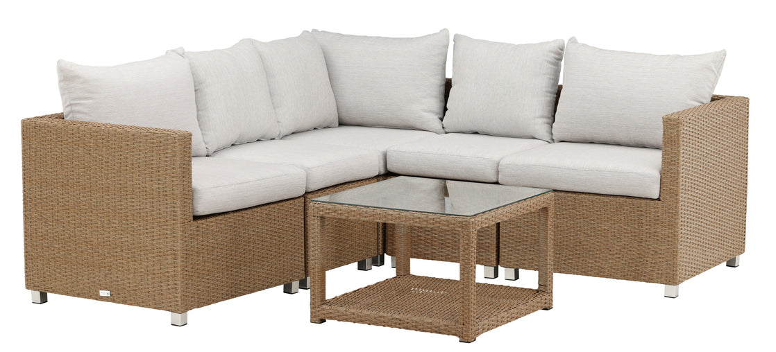 Vamos Ecksofa Outdoorset 65cm in Natur präsentiert im Onlineshop von KAQTU Design AG. Loungeset ist von Venture Home
