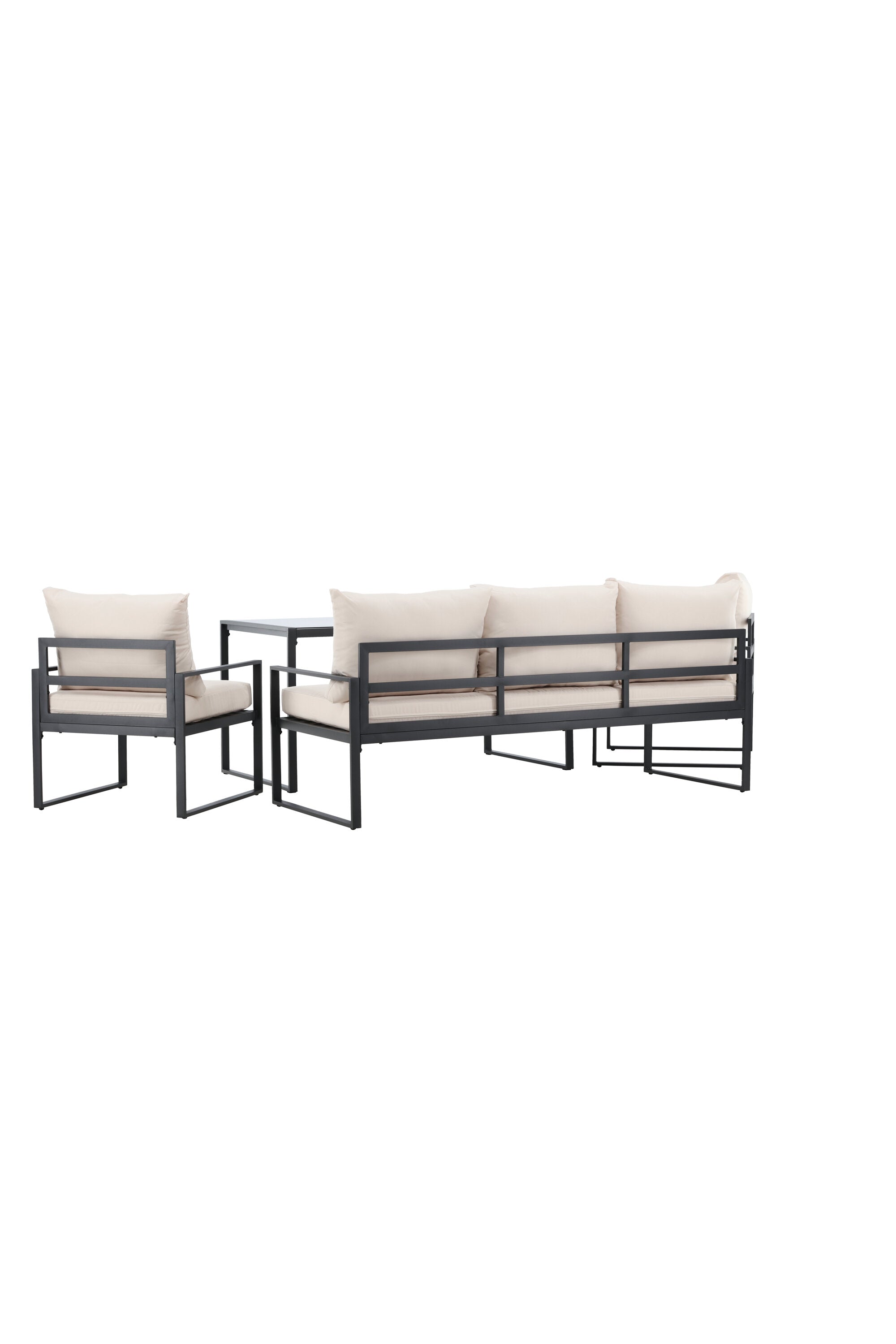 Catania Sofa Set in Beige/Schwarz präsentiert im Onlineshop von KAQTU Design AG. Loungeset ist von Venture Home