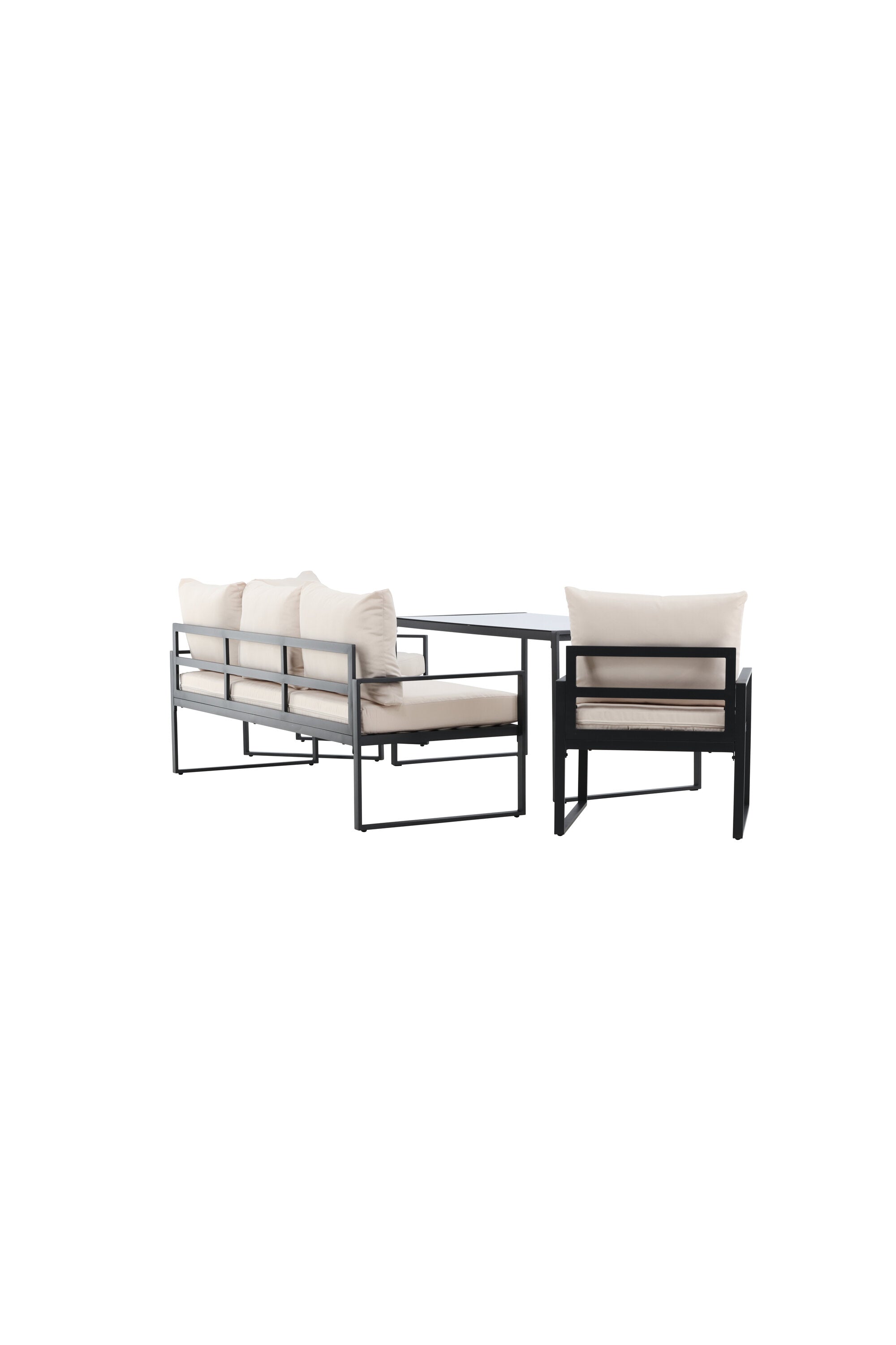 Catania Sofa Set in Beige/Schwarz präsentiert im Onlineshop von KAQTU Design AG. Loungeset ist von Venture Home