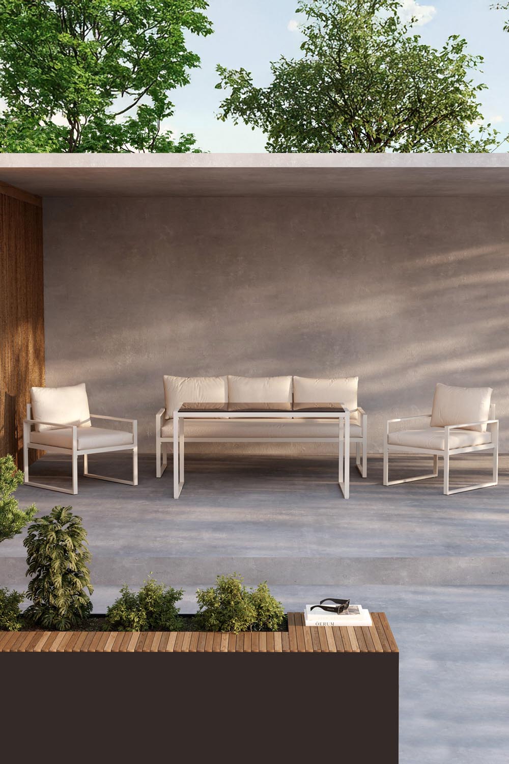 Catania Sofa Set in Beige präsentiert im Onlineshop von KAQTU Design AG. Loungeset ist von Venture Home