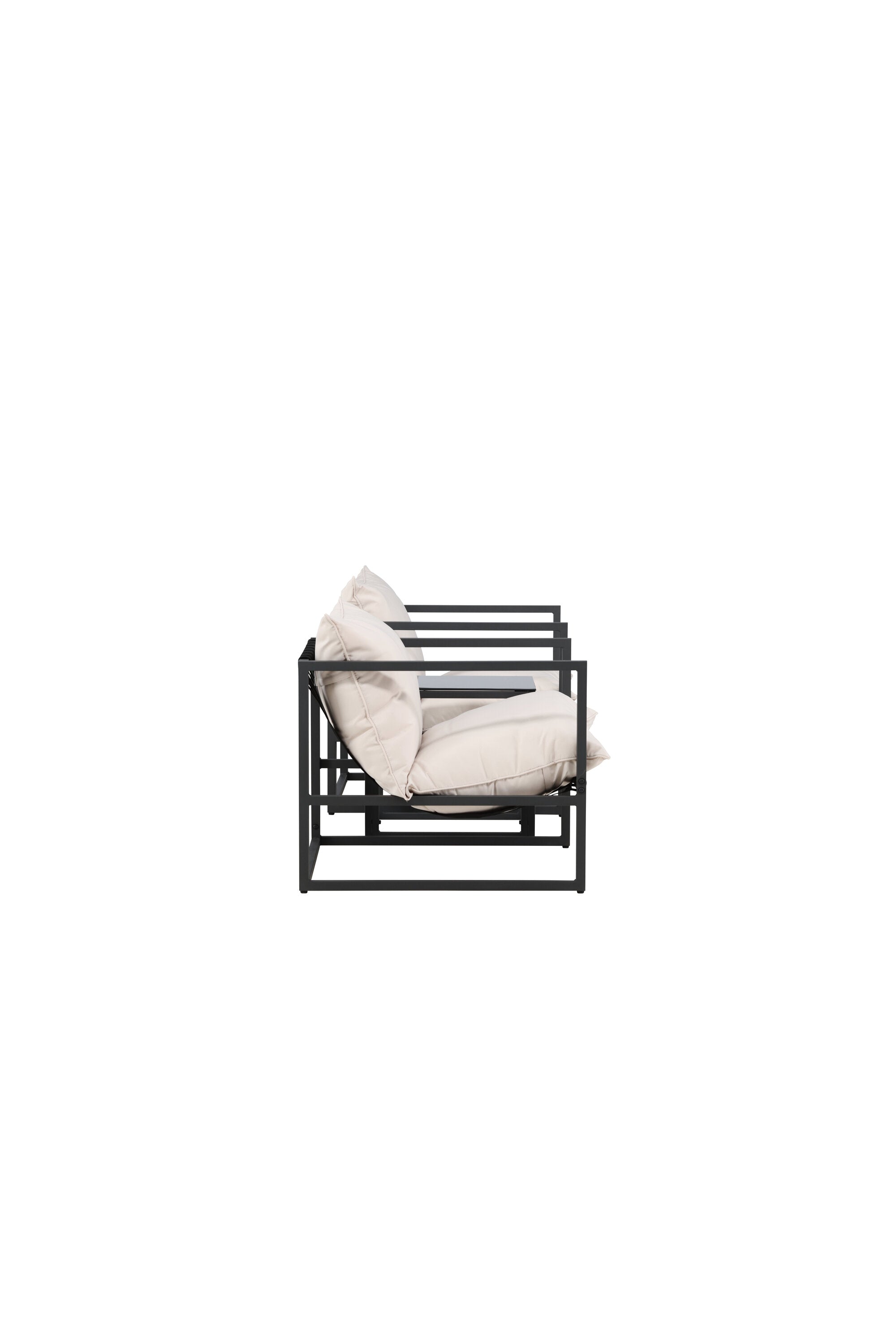 Messina Lounge Set in Schwarz präsentiert im Onlineshop von KAQTU Design AG. Loungeset ist von Venture Home