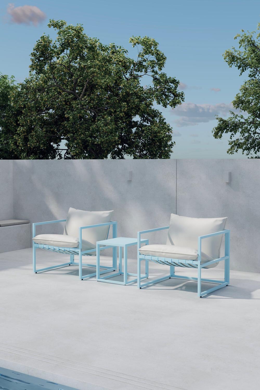 Messina Lounge Set in  präsentiert im Onlineshop von KAQTU Design AG. Loungeset ist von Venture Home