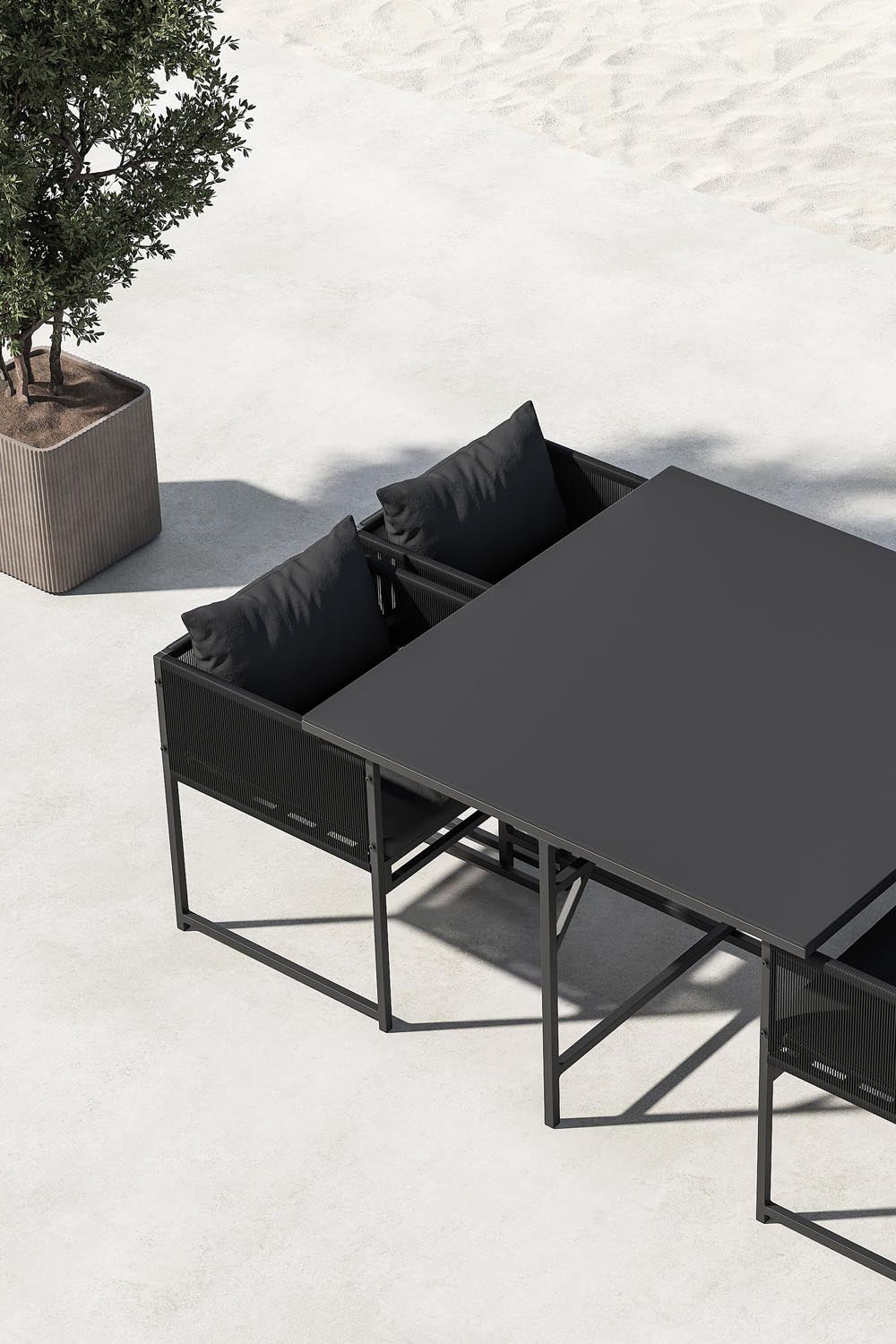 Noto Gartentisch-Set in  präsentiert im Onlineshop von KAQTU Design AG. Gartentischset ist von Venture Home