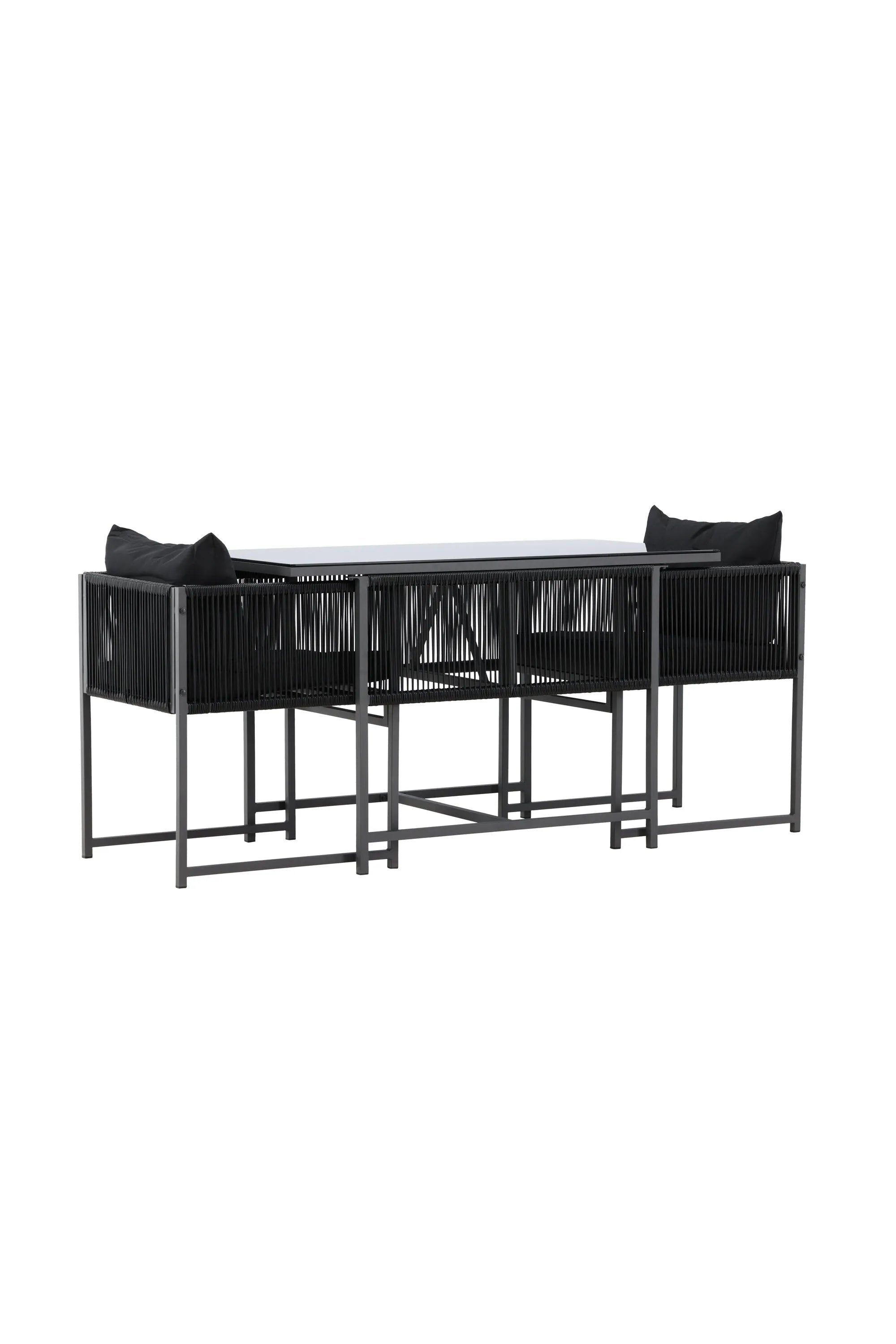 Das Noto Café-Set von Venture Home kombiniert modernes Design mit Funktionalität, ideal für gemütliche Stunden im Freien.