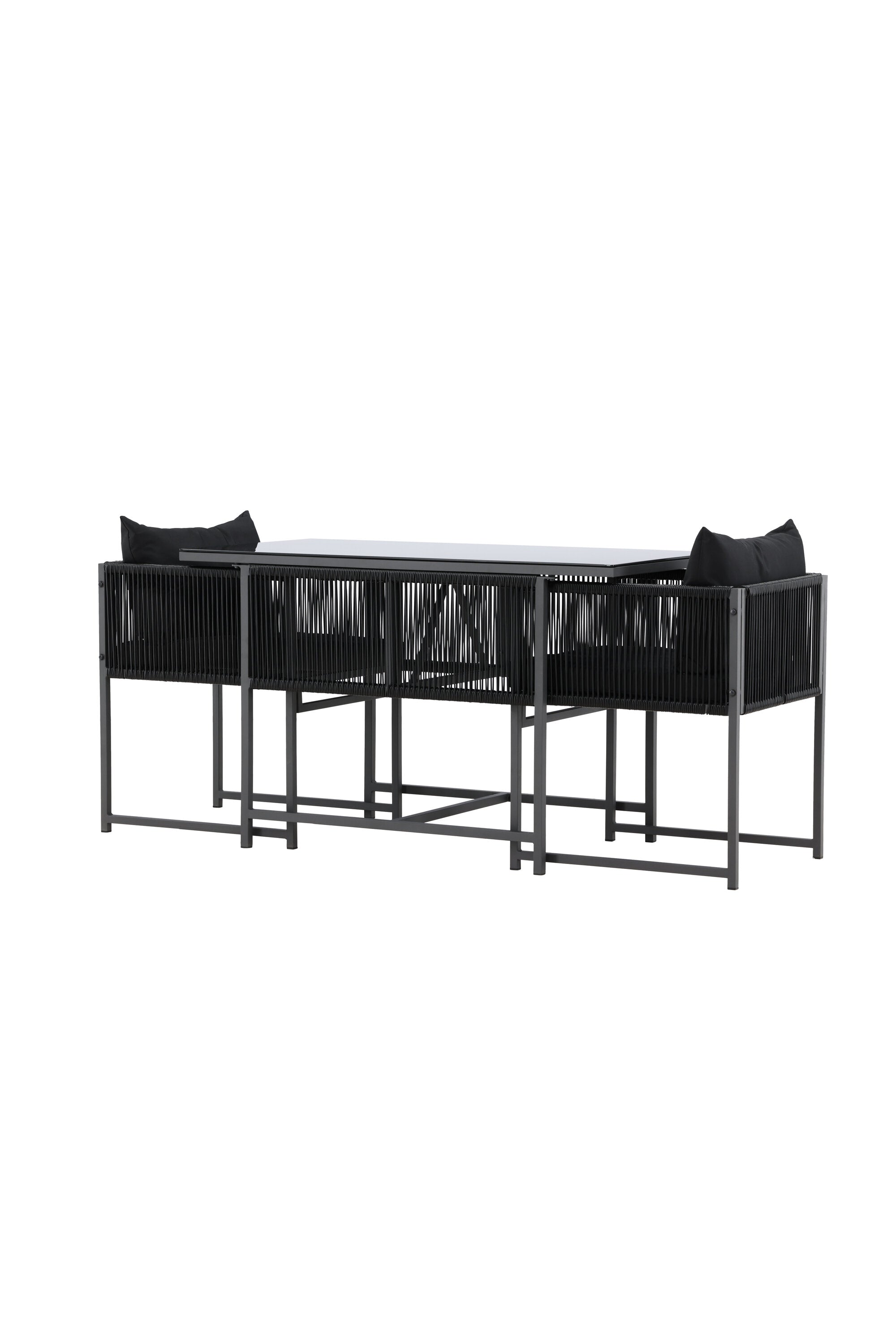 Das Noto Café-Set von Venture Home kombiniert modernes Design mit Funktionalität, ideal für gemütliche Stunden im Freien.