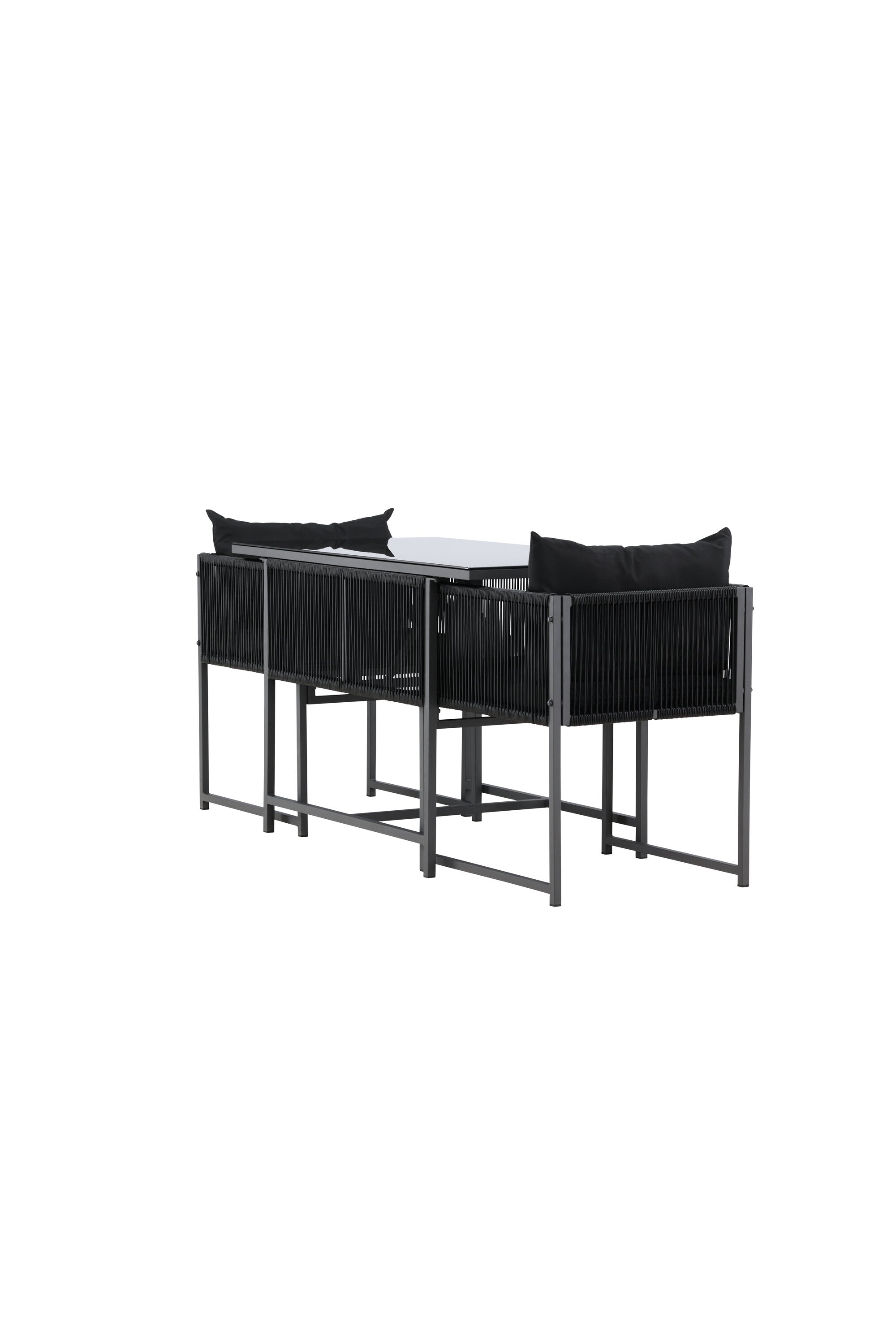 Das Noto Café-Set von Venture Home bietet stilvolles Design und Komfort, perfekt für entspannte Momente im Aussenbereich.
