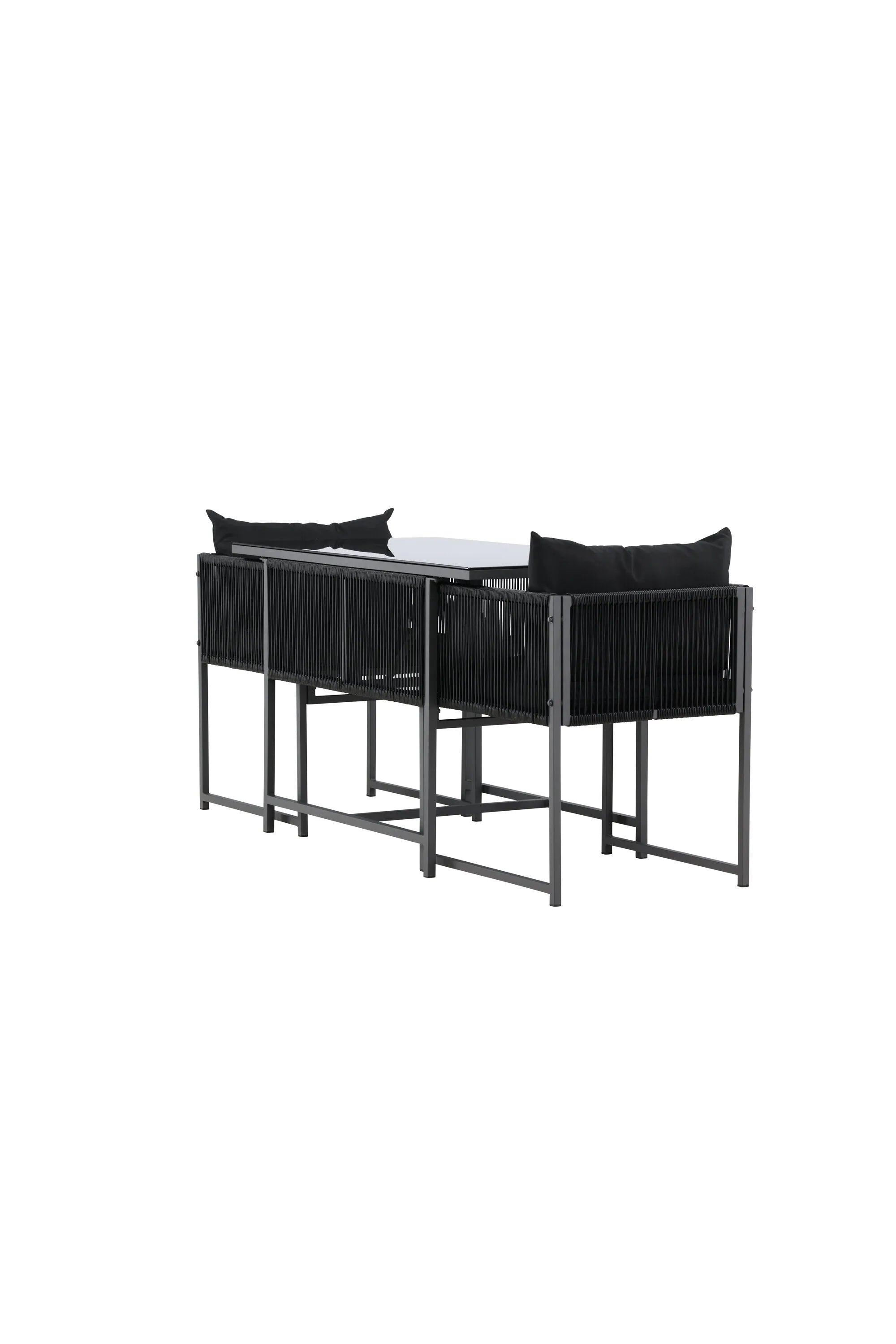 Das Noto Café-Set von Venture Home bietet stilvolles Design und Komfort, perfekt für entspannte Momente im Außenbereich.