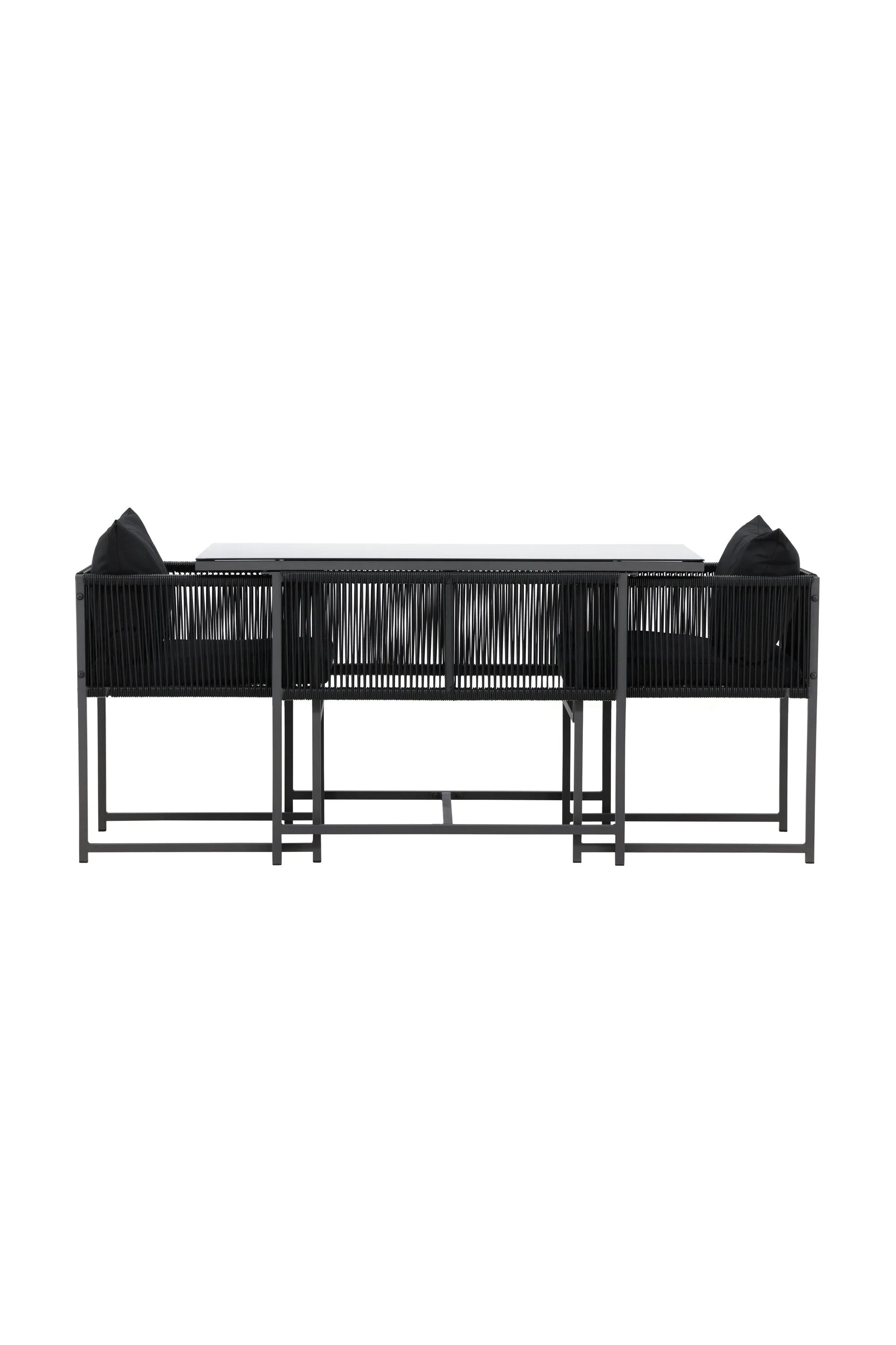Das Noto Café-Set von Venture Home bietet stilvolles Design und Komfort, perfekt für entspannte Momente im Außenbereich.