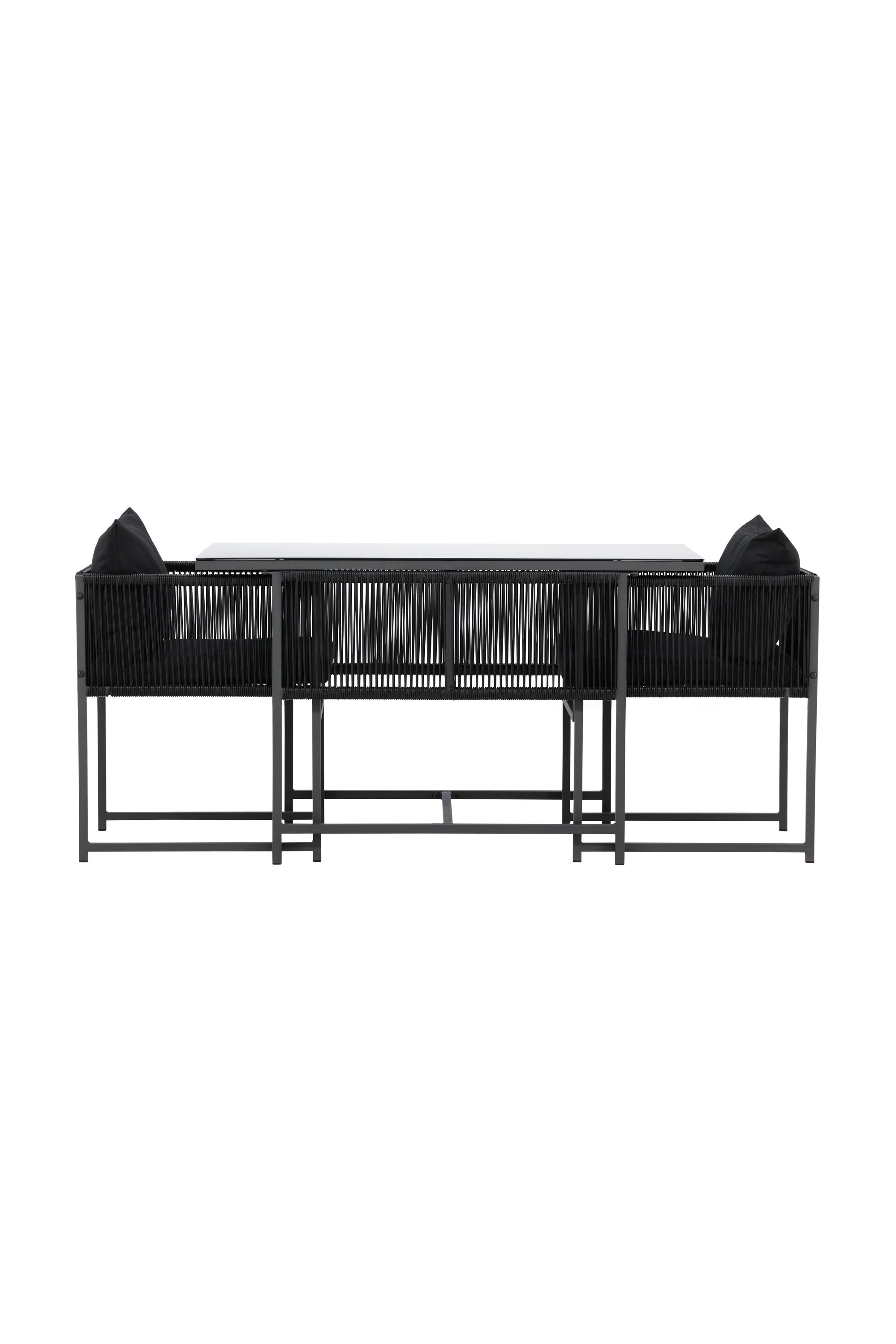Das Noto Café-Set von Venture Home kombiniert modernes Design mit Funktionalität, ideal für gemütliche Stunden im Freien.