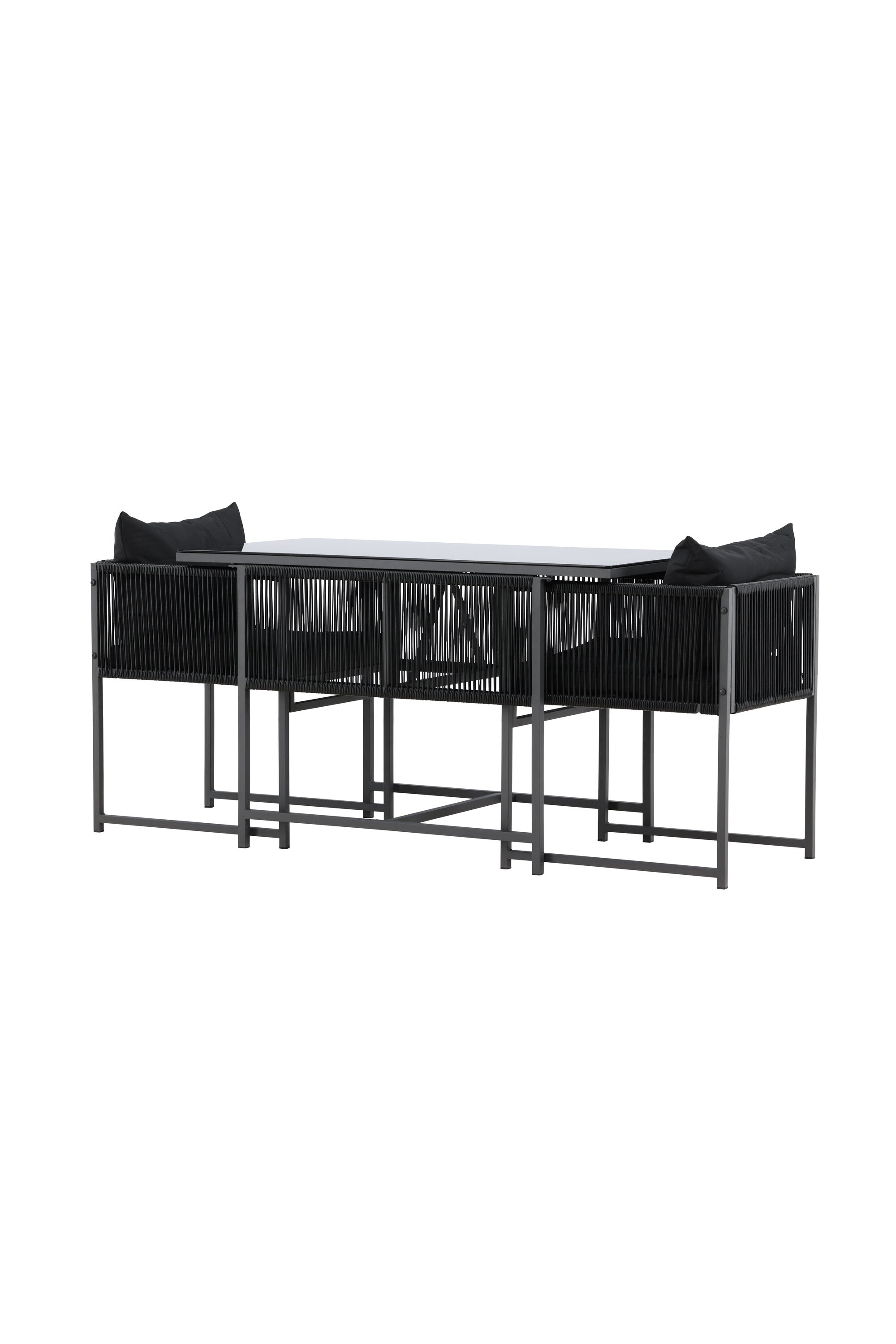 Verwandeln Sie Ihren Außenbereich mit dem stilvollen Noto Café-Set von Venture Home – perfekt für entspannte Momente im Freien.