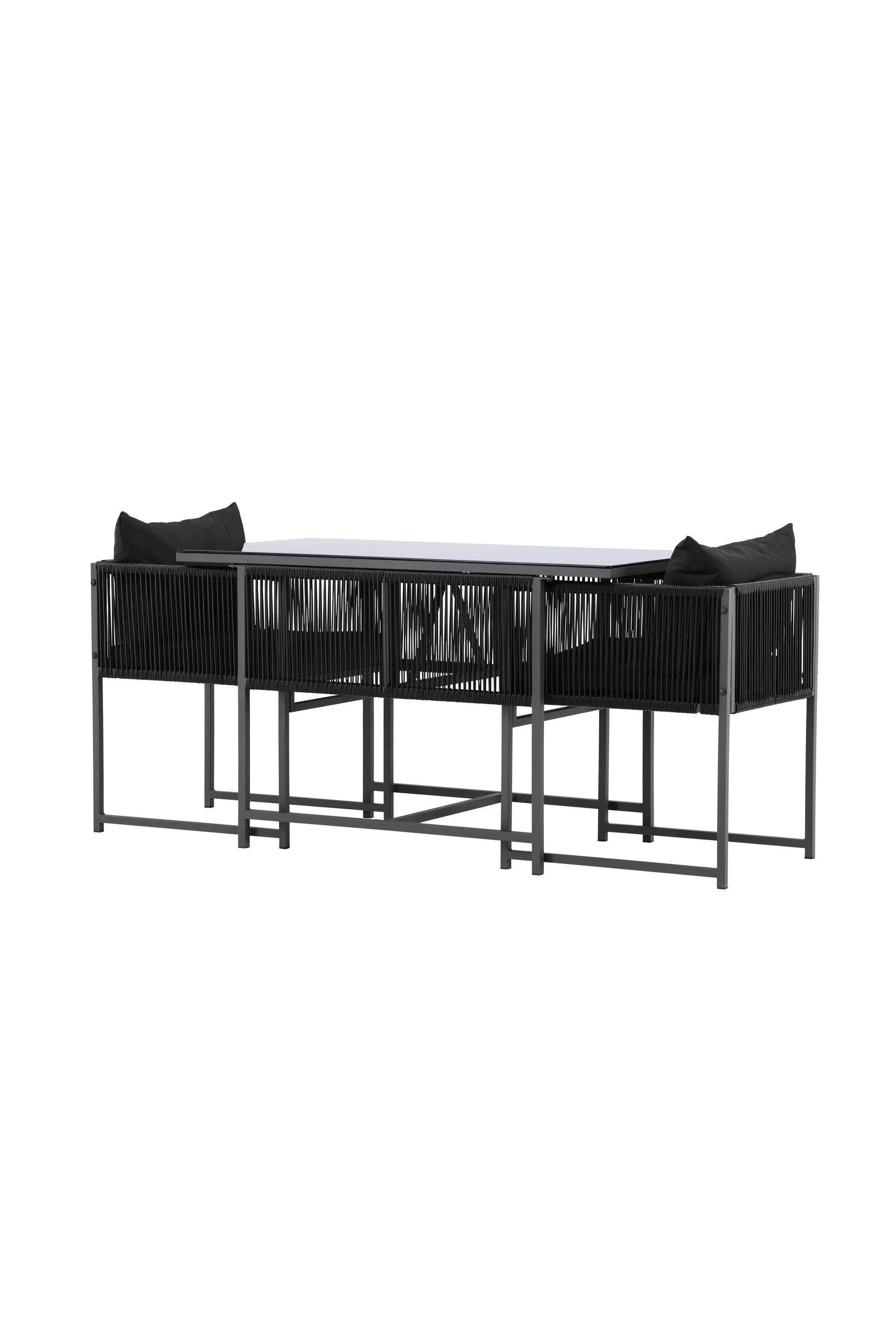 Das Noto Café-Set von Venture Home kombiniert modernes Design mit Funktionalität, ideal für gemütliche Stunden im Freien.