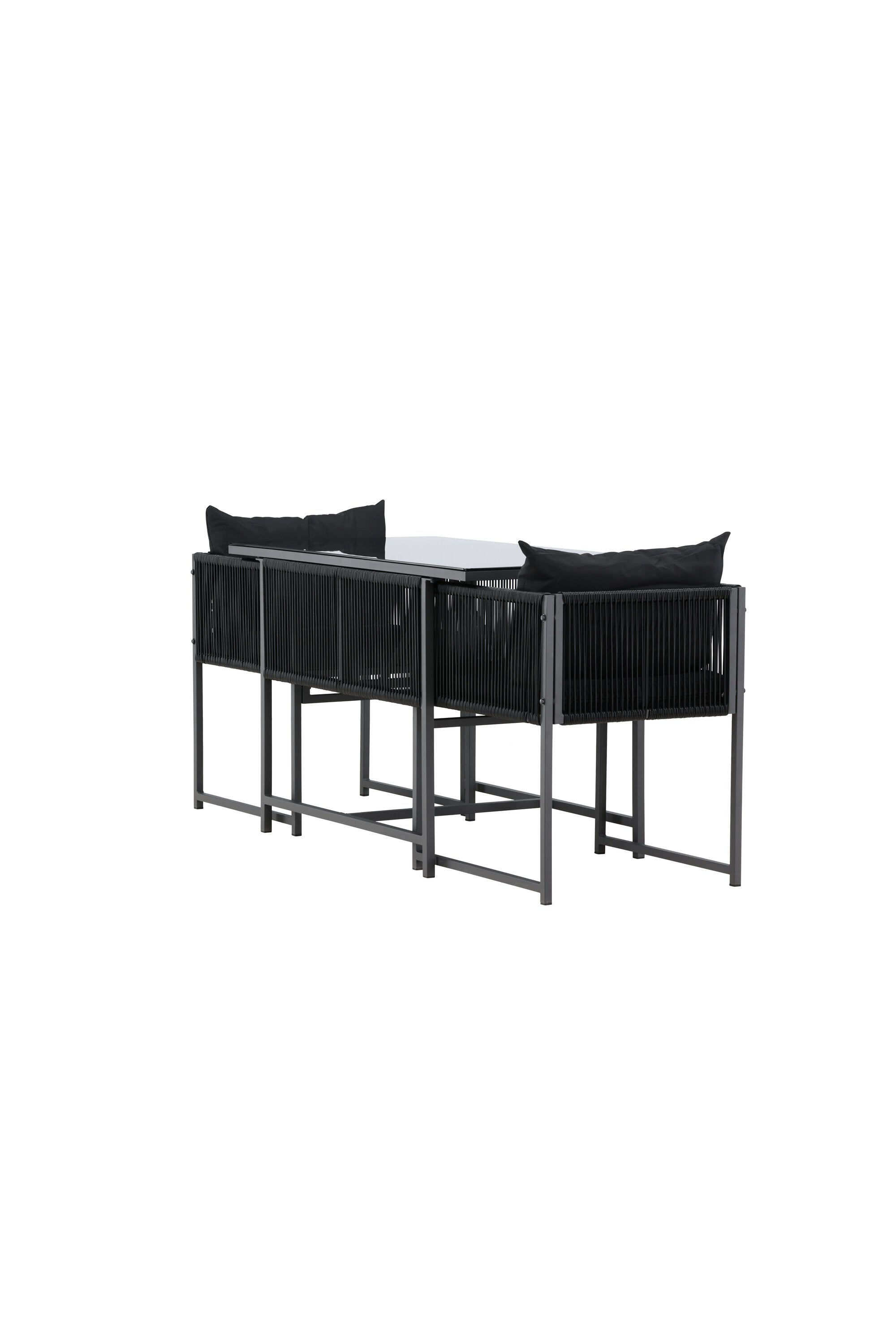 Das Noto Café-Set von Venture Home bietet stilvolles Design und Komfort, perfekt für entspannte Momente im Außenbereich.