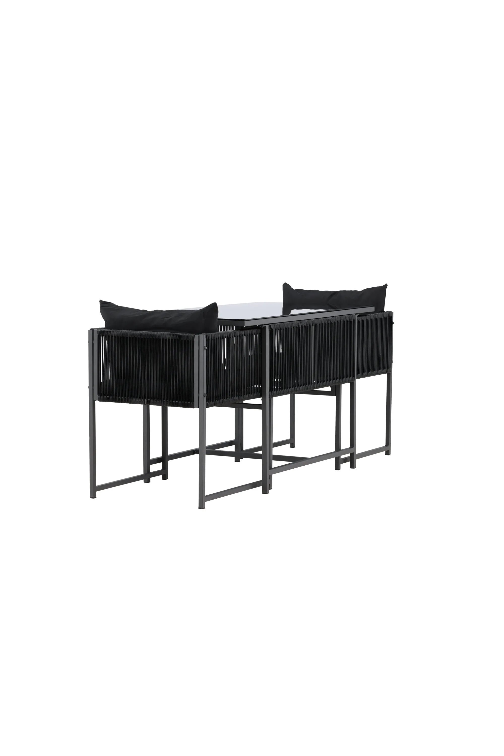 Das Noto Café-Set von Venture Home kombiniert modernes Design mit Funktionalität, ideal für gemütliche Stunden im Freien.