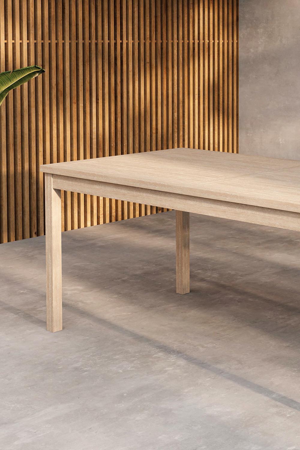 Rechteckiger Gartentisch Kenya in Whitewash präsentiert im Onlineshop von KAQTU Design AG. Gartentisch ist von Venture Home