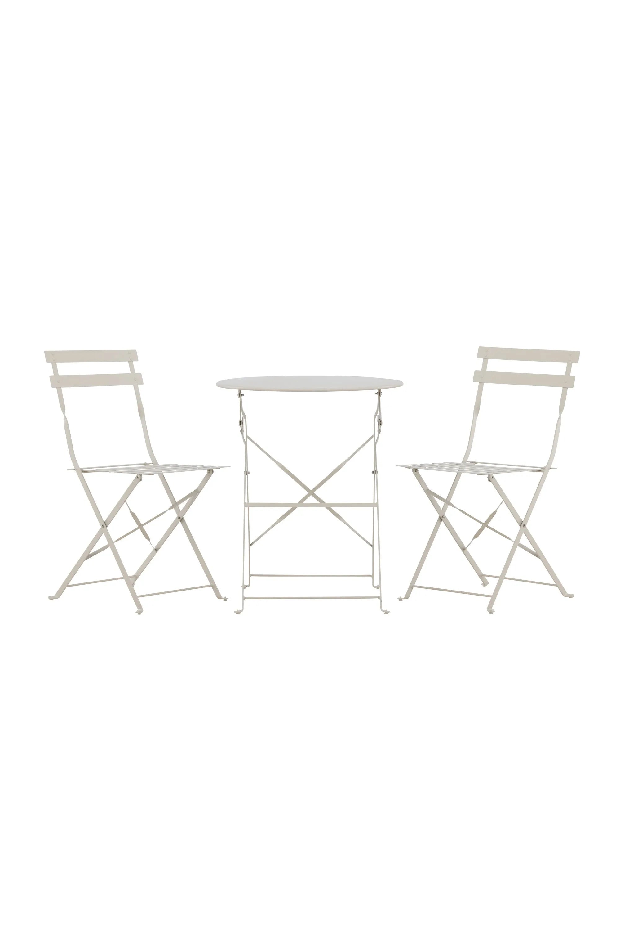 Das Tao Café-Set von Venture Home kombiniert modernes Design mit Funktionalität, ideal für stilvolle Außenbereiche wie Garten oder Balkon.
