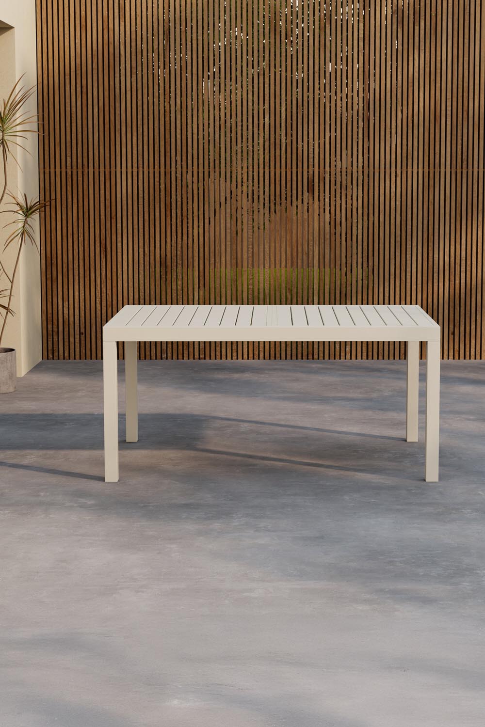 Rechteckiger Gartentisch Capo in Beige präsentiert im Onlineshop von KAQTU Design AG. Gartentisch ist von Venture Home