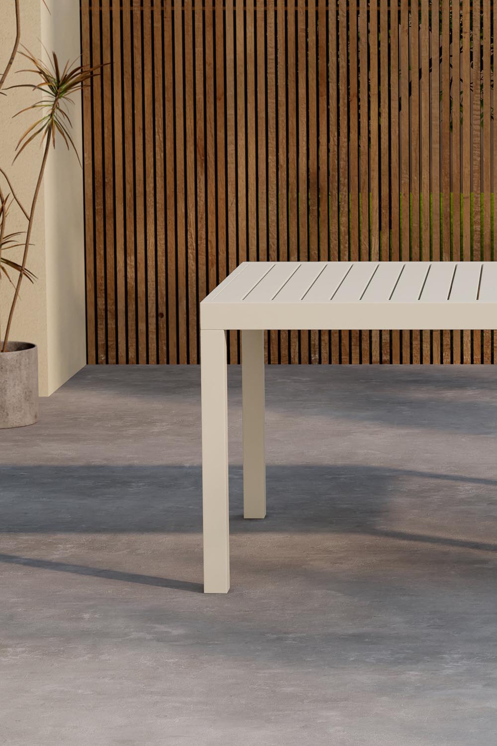 Rechteckiger Gartentisch Capo in Beige präsentiert im Onlineshop von KAQTU Design AG. Gartentisch ist von Venture Home