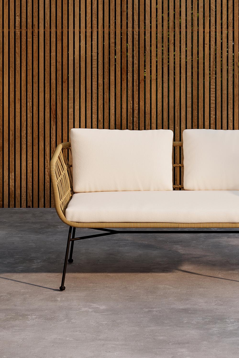 Isola 3-Sitzer Sofa in Nature präsentiert im Onlineshop von KAQTU Design AG. Lounge Sofa ist von Venture Home