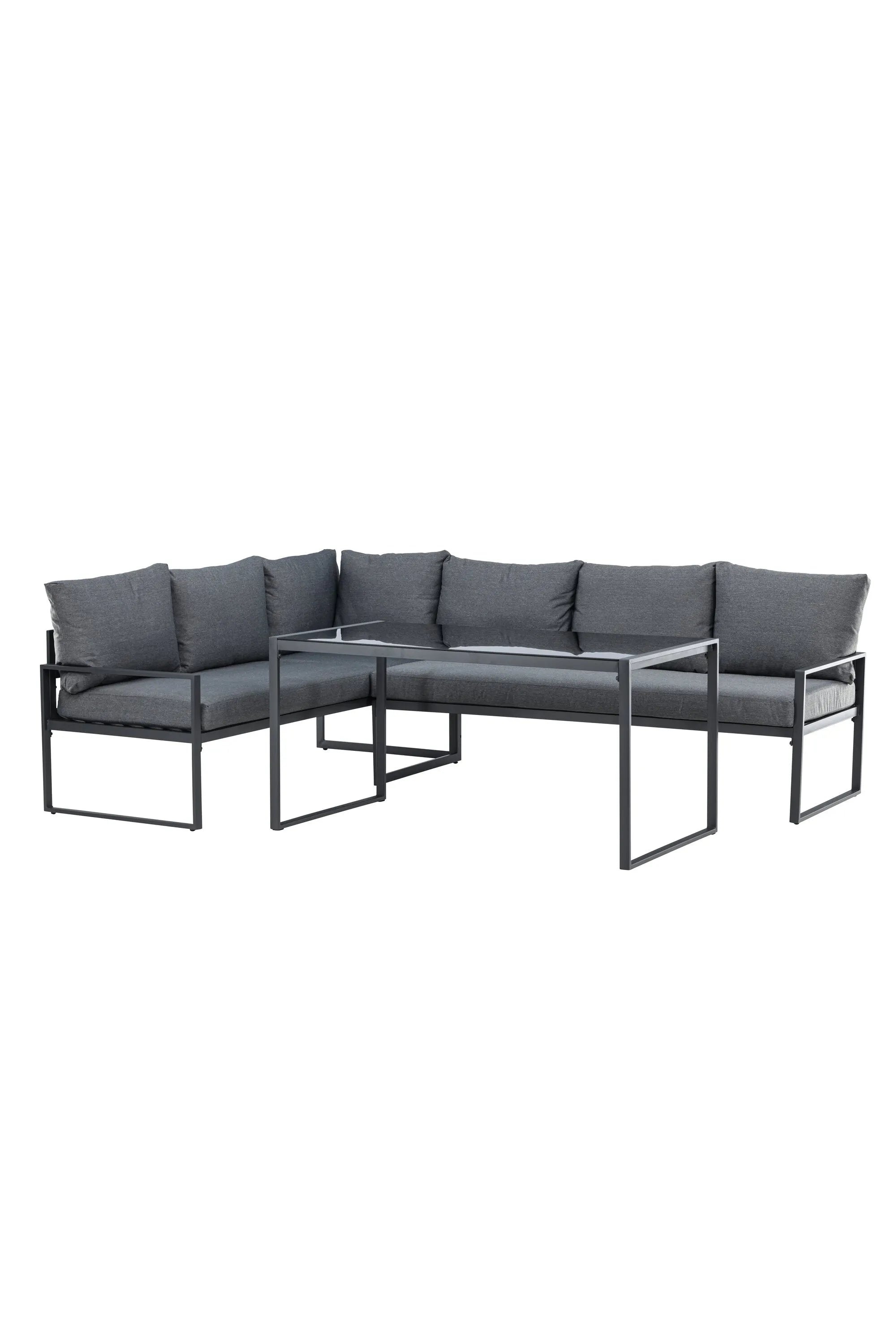 Das Zingaro Ecksofa-Set von Venture Home vereint modernes Design mit Komfort, ideal für stilvolles Outdoor-Wohnen.