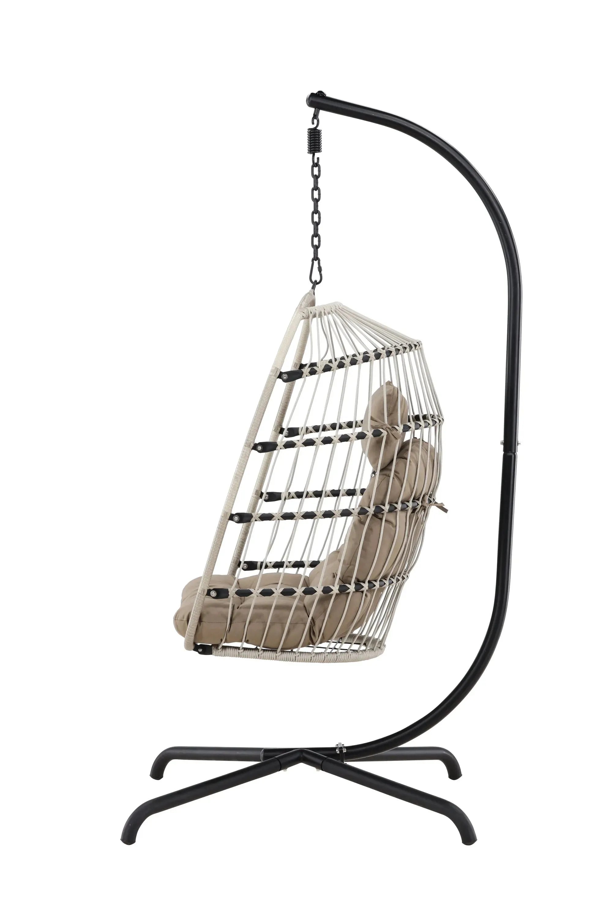 Der Trezza Hängesessel von Venture Home bietet stilvolles Design und gemütlichen Komfort für Ihre Entspannung.