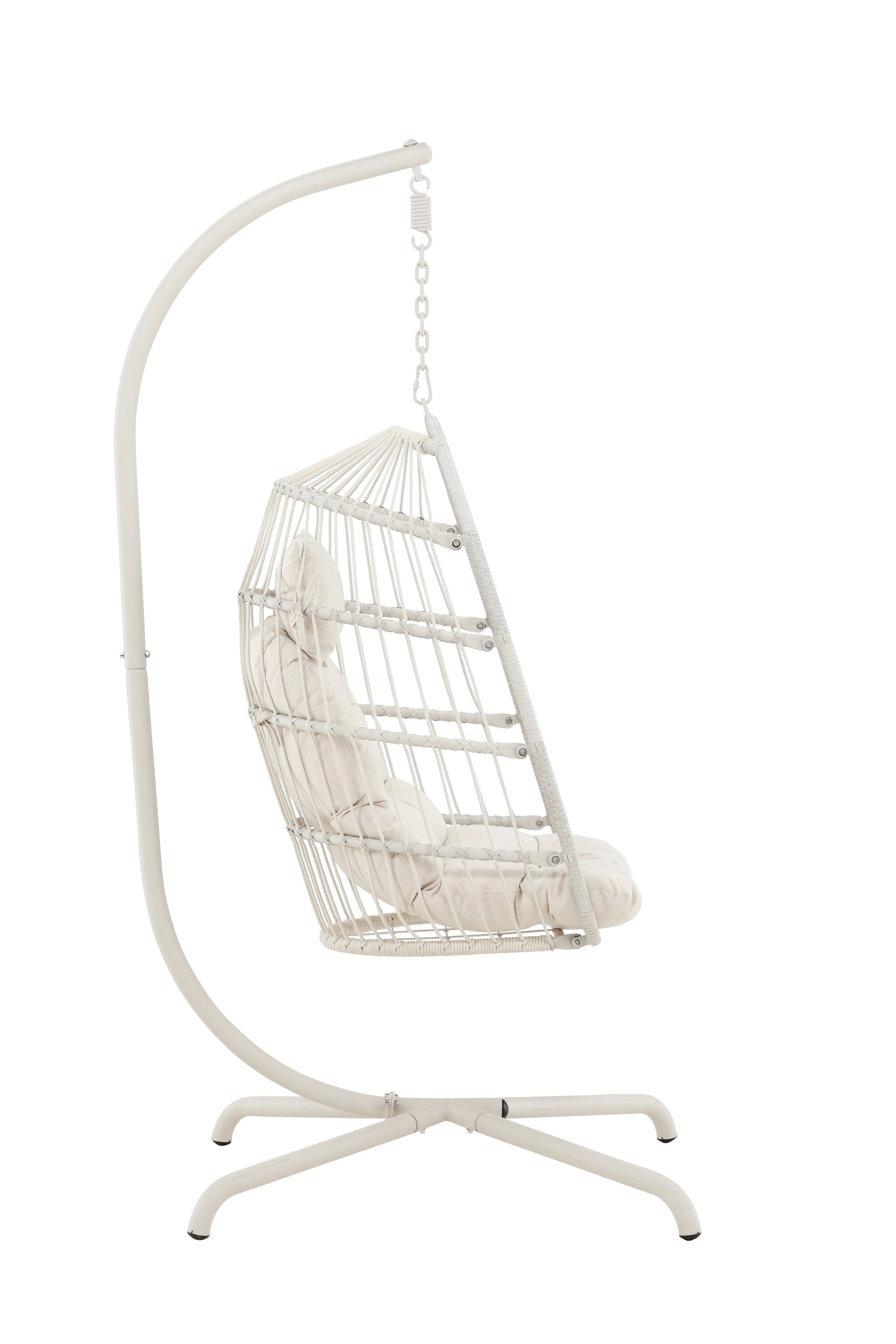 Trezza Hängesessel in Beige präsentiert im Onlineshop von KAQTU Design AG. Hängestuhl ist von Venture Home