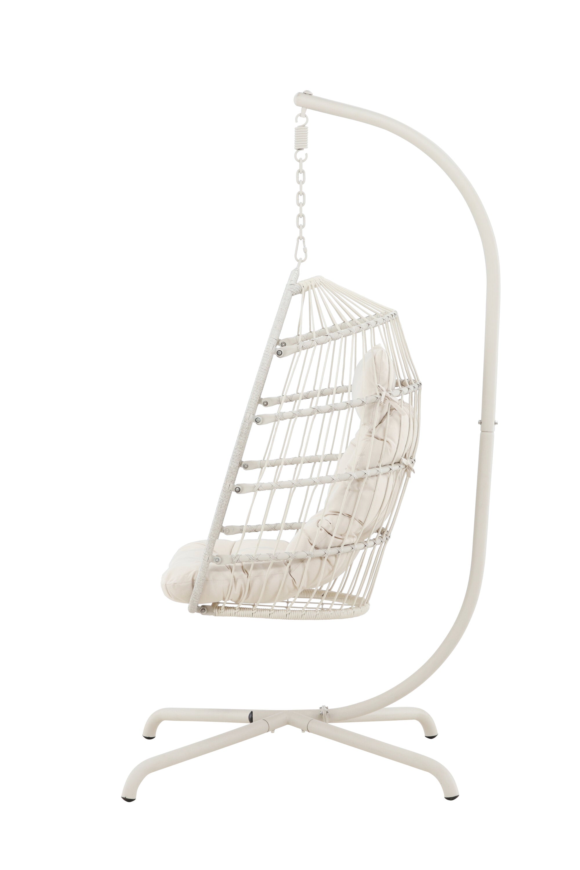 Trezza Hängesessel in Beige präsentiert im Onlineshop von KAQTU Design AG. Hängestuhl ist von Venture Home